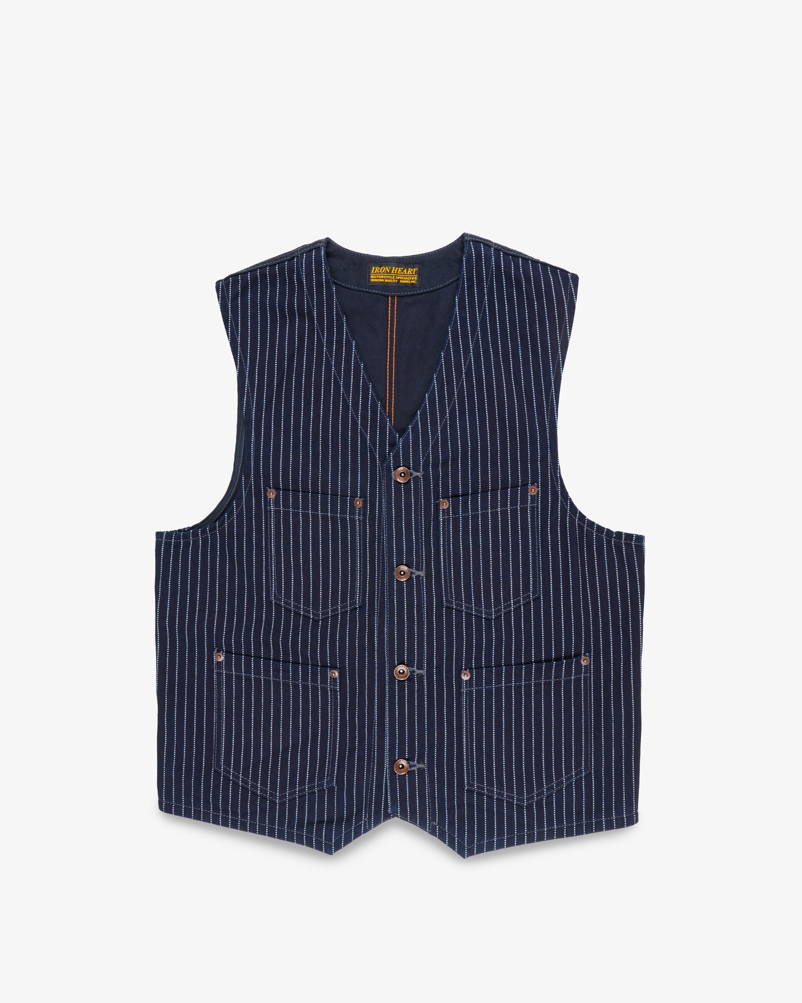 12oz Wabash/Duck Work Vest - Indigo/Navy