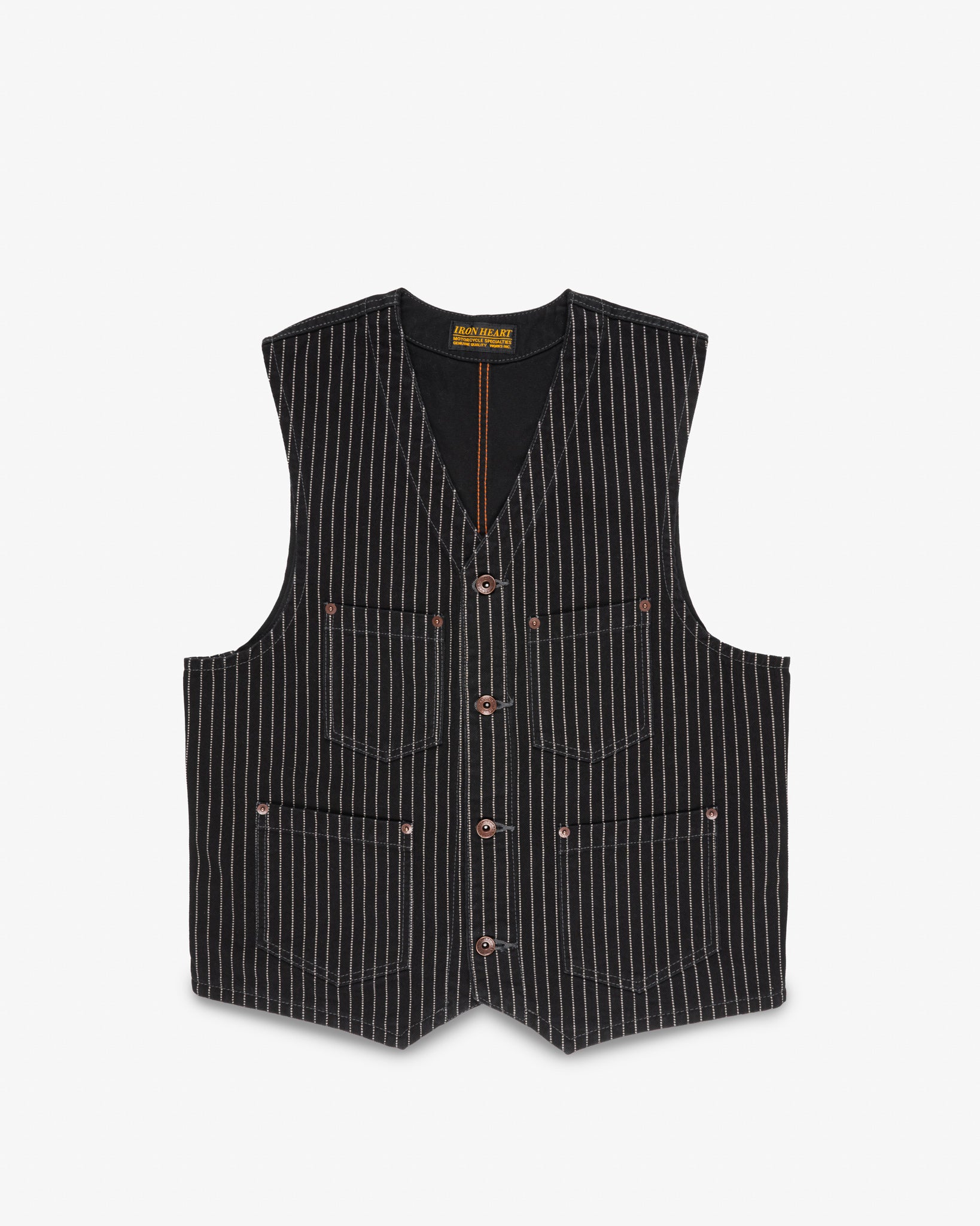 12oz Wabash/Duck Work Vest - Black/Black