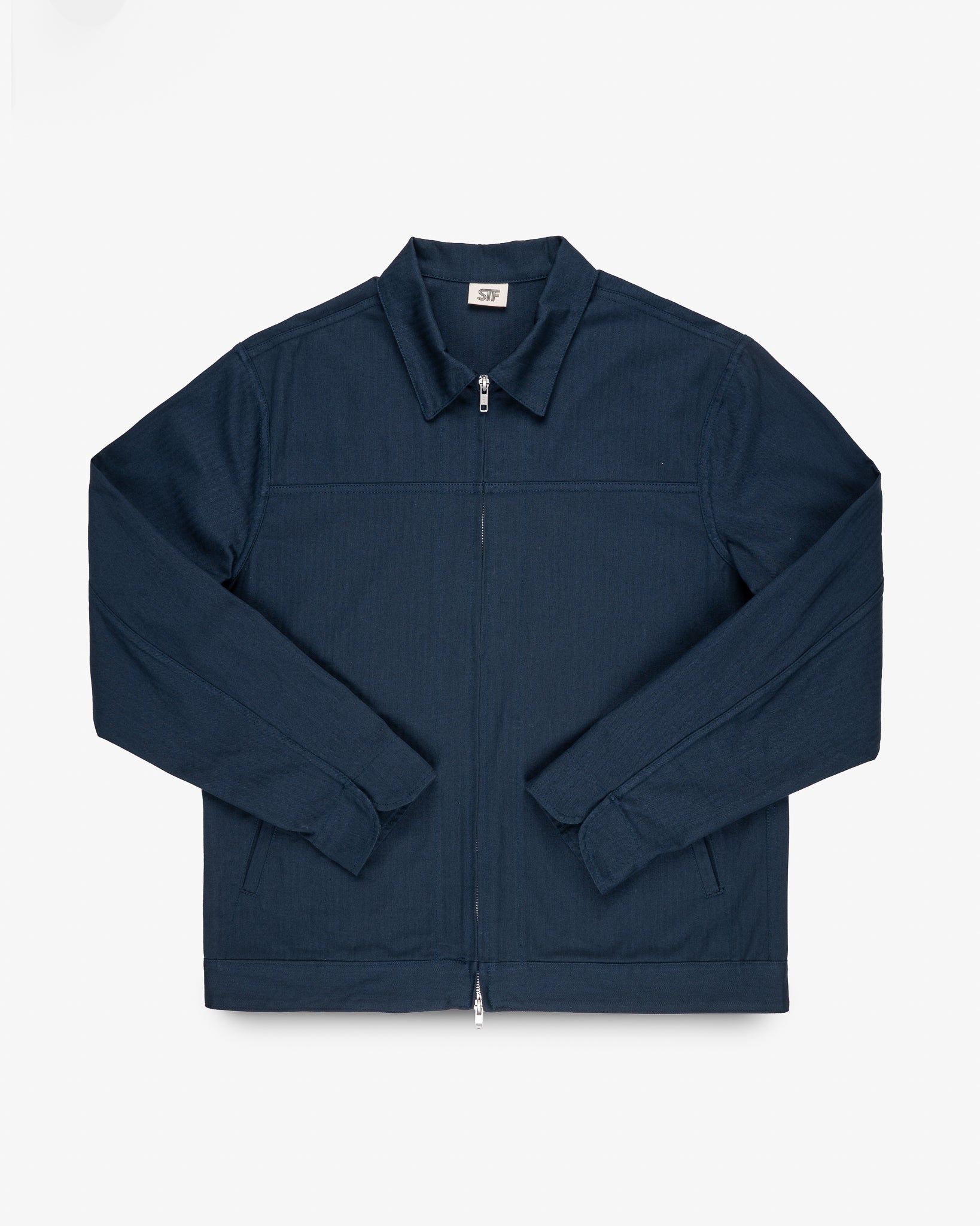 STF 8oz Cotton Herringbone Lightweight Jacket - Navy