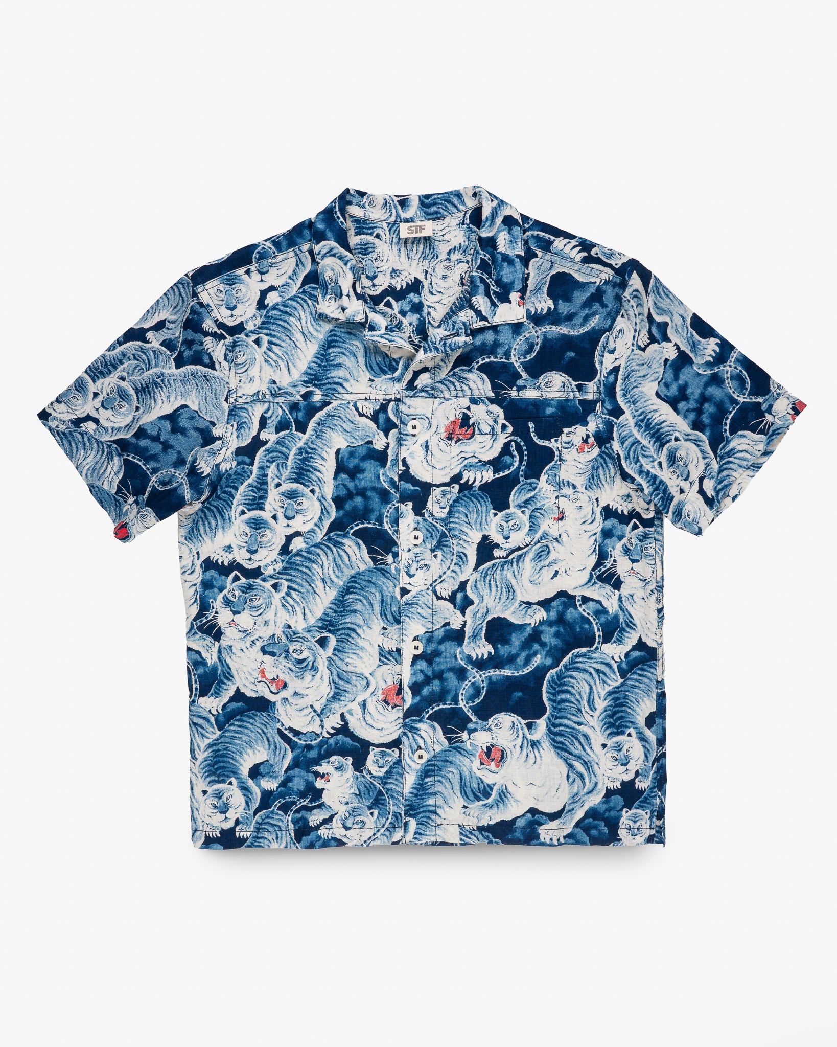 STF 3.5oz Linen Short Sleeve Shirt - Tiger