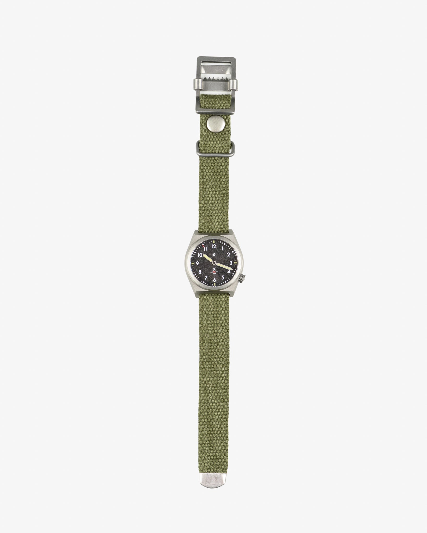 OGL Japanese Heavy Cotton Duck Watch Strap - Olive