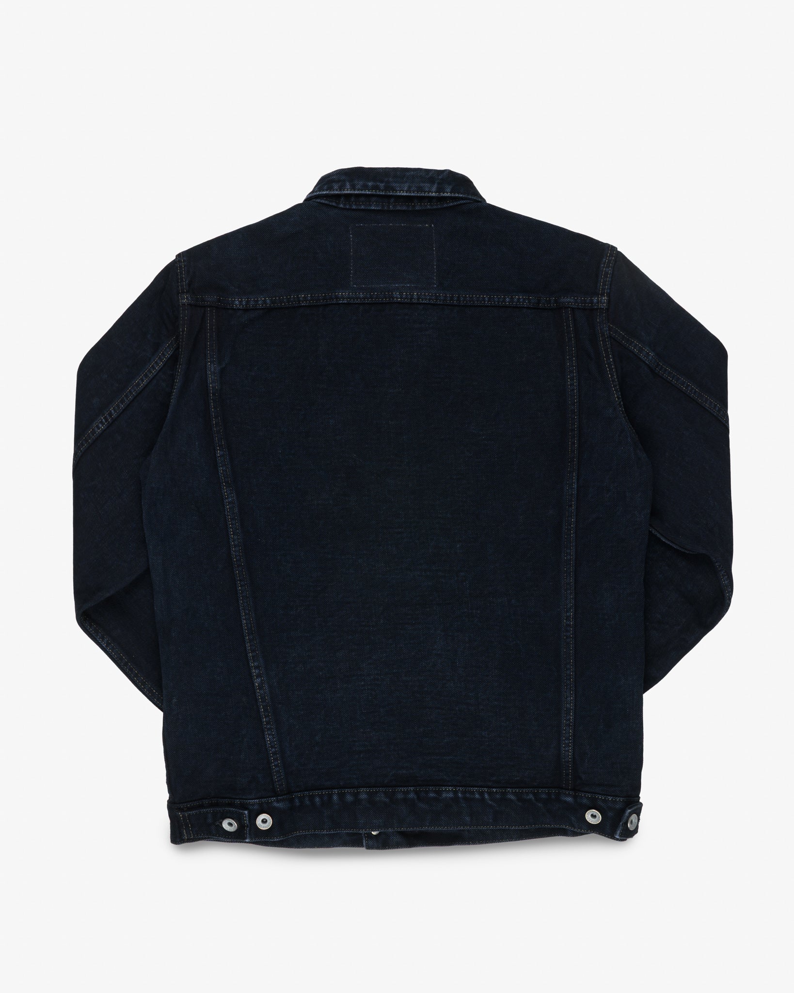 19oz Left-Hand Twill Selvedge Denim Type III Jacket - Indigo Overdyed Black (IH-526Lod) Size XL