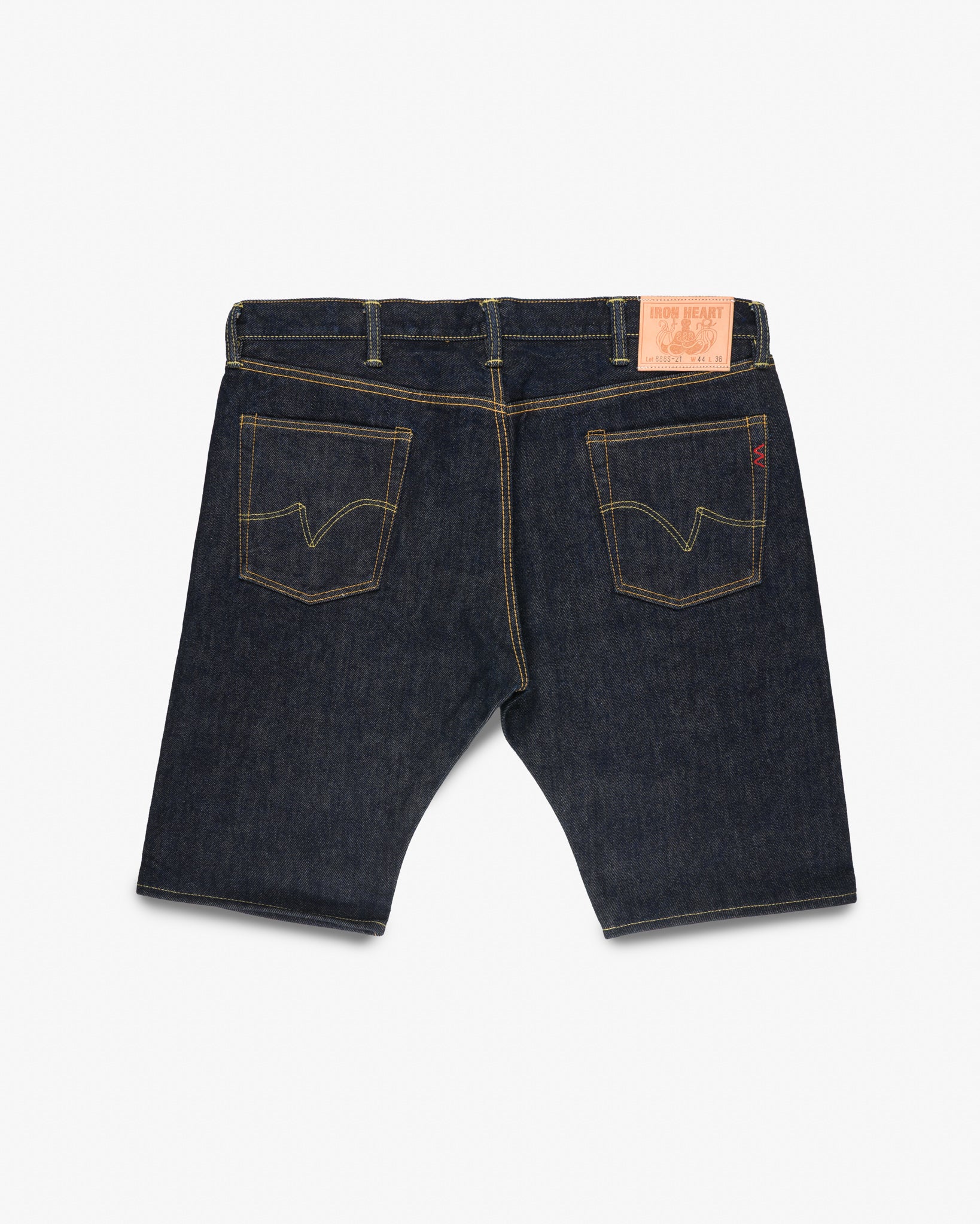 21oz Selvedge Denim Relaxed Tapered Cut Jeans - Indigo (IH-888s-21) Tag 44, Hemmed to 13.0"