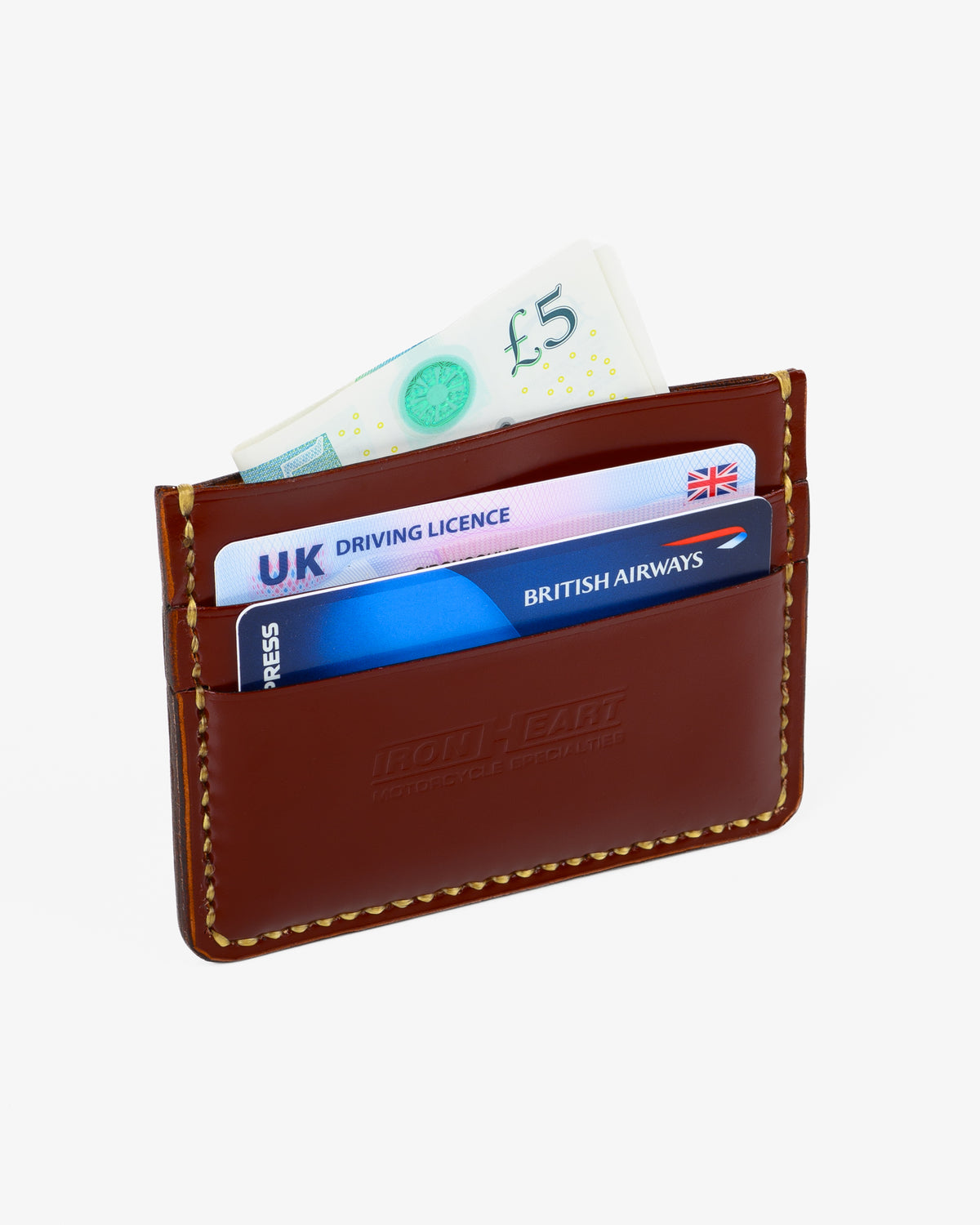 Shell Cordovan Card Holder - Oxblood