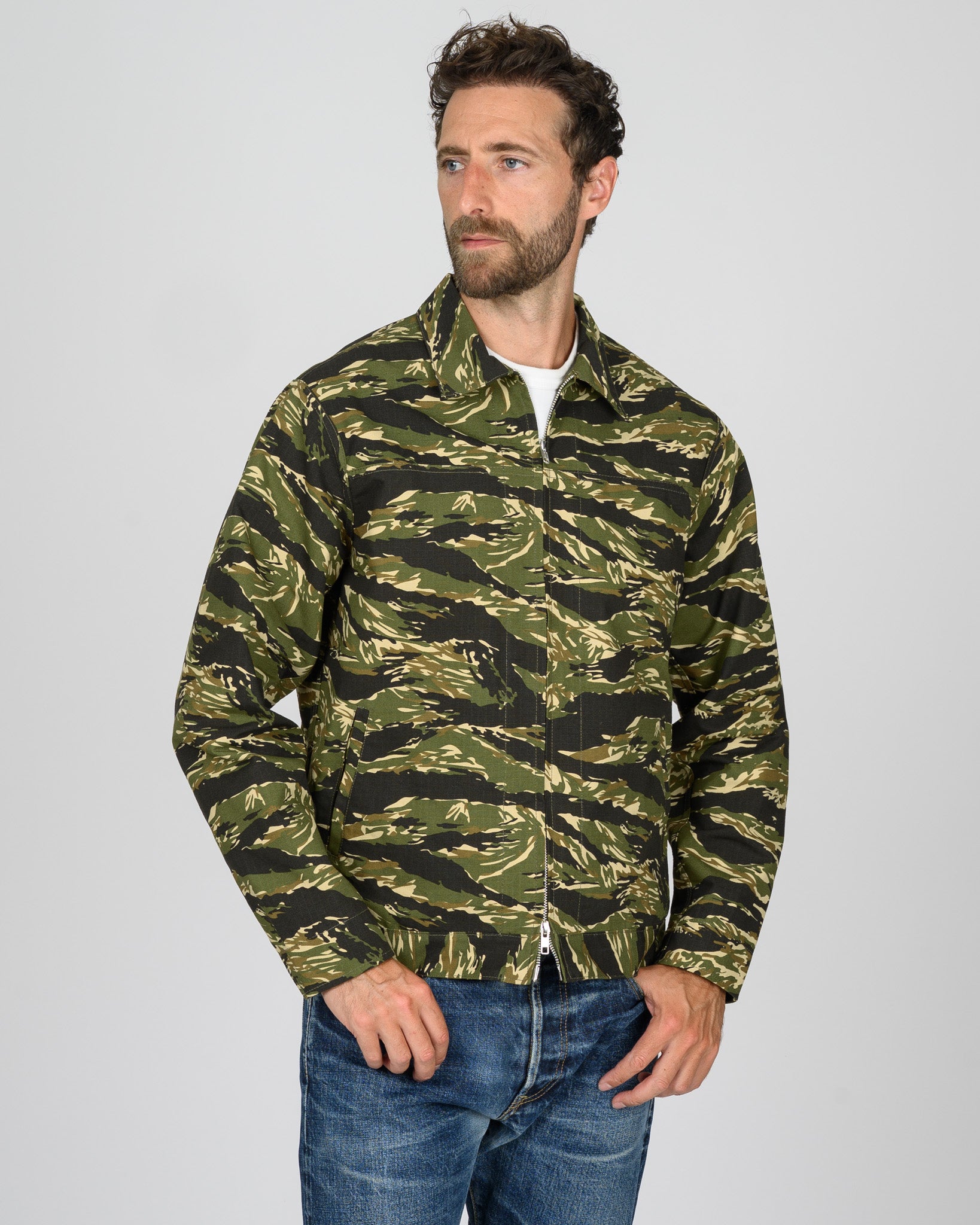 STF 8oz Ripstop Lightweight Jacket - Tiger Stripe