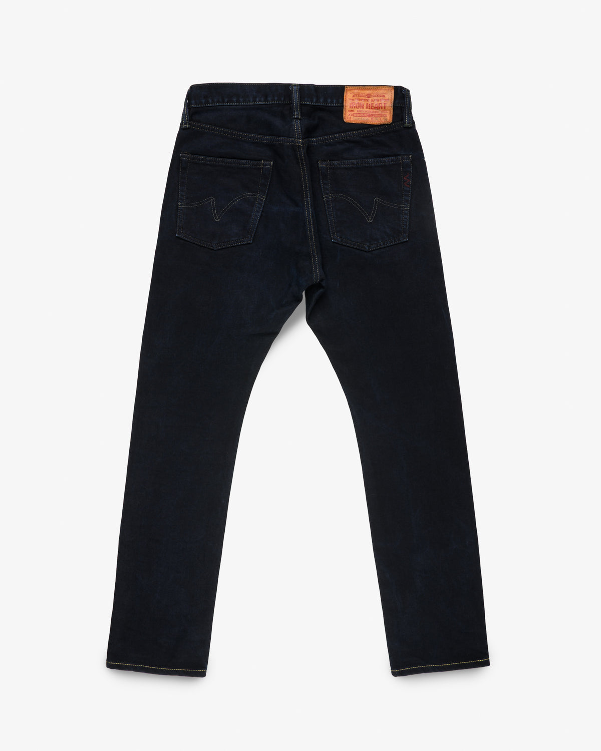 14oz Selvedge Denim Super Slim Cut Jeans - Indigo Overdyed Black (IH-555S-142od) Tag 32, Hemmed to 30.8"