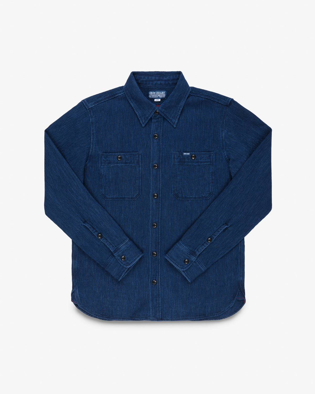 5.5oz Cotton Waffle Work Shirt - Indigo