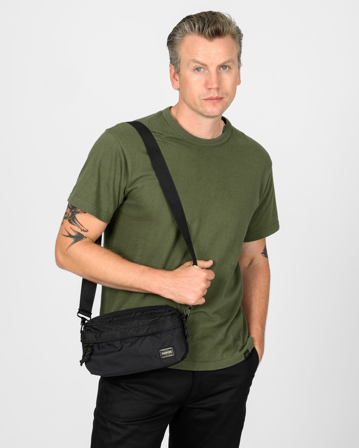 Porter - Yoshida & Co. - Force 2Way Waist Bag - Black