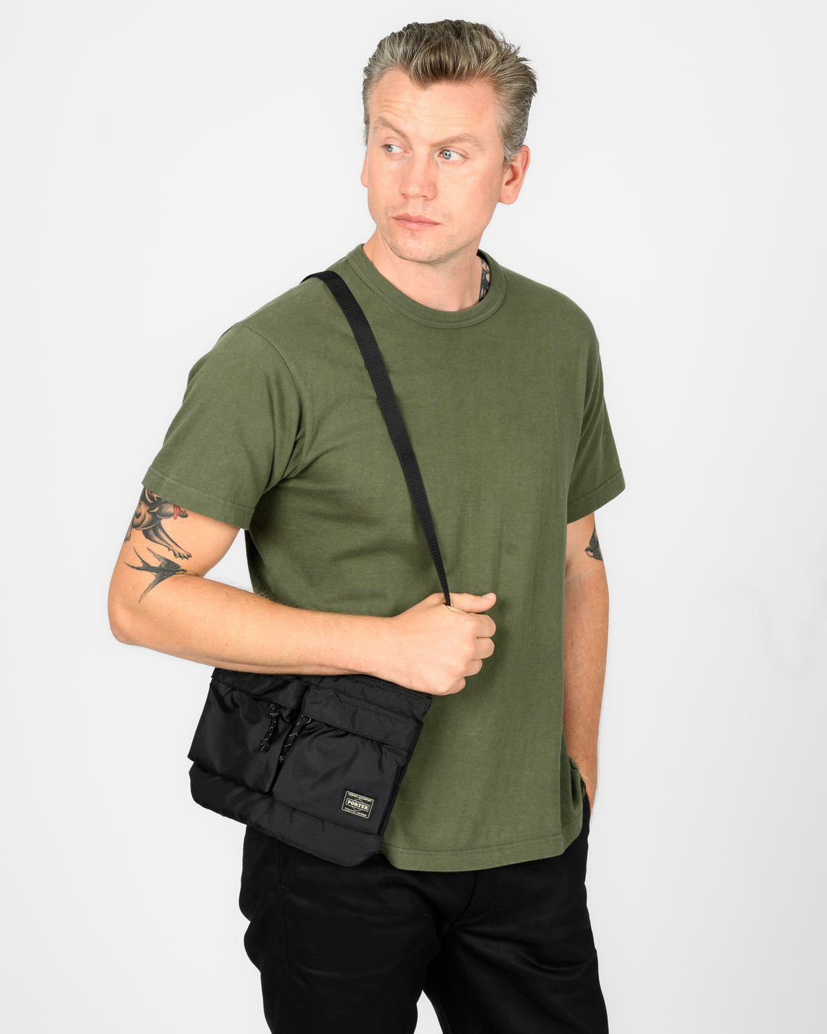 Porter - Yoshida & Co. - Force Shoulder Bag - Black