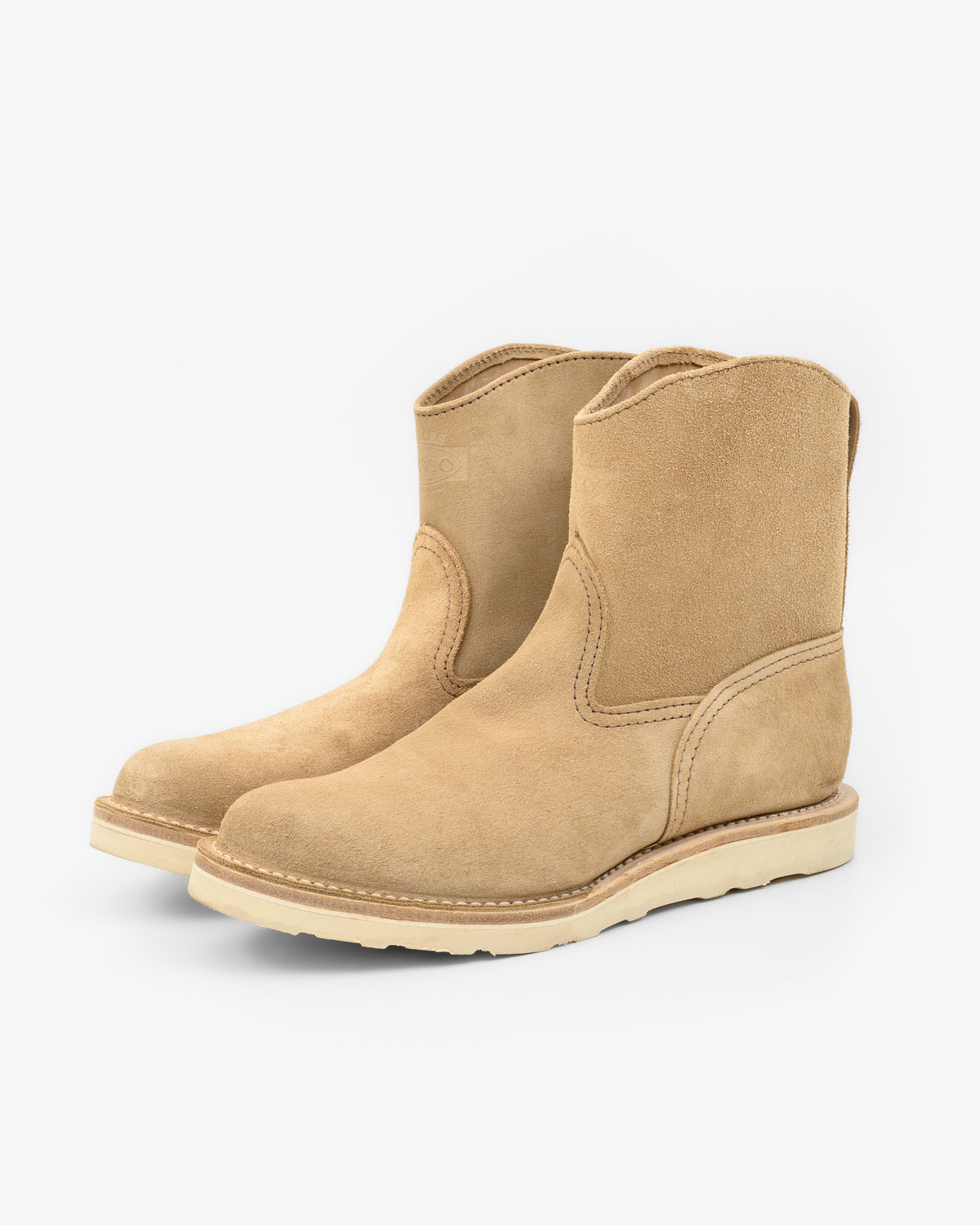 Iron Heart Int'l x Wesco® - 8" Rough-Out Pull-up Morrison Boot - Burlap. The "Drifters"