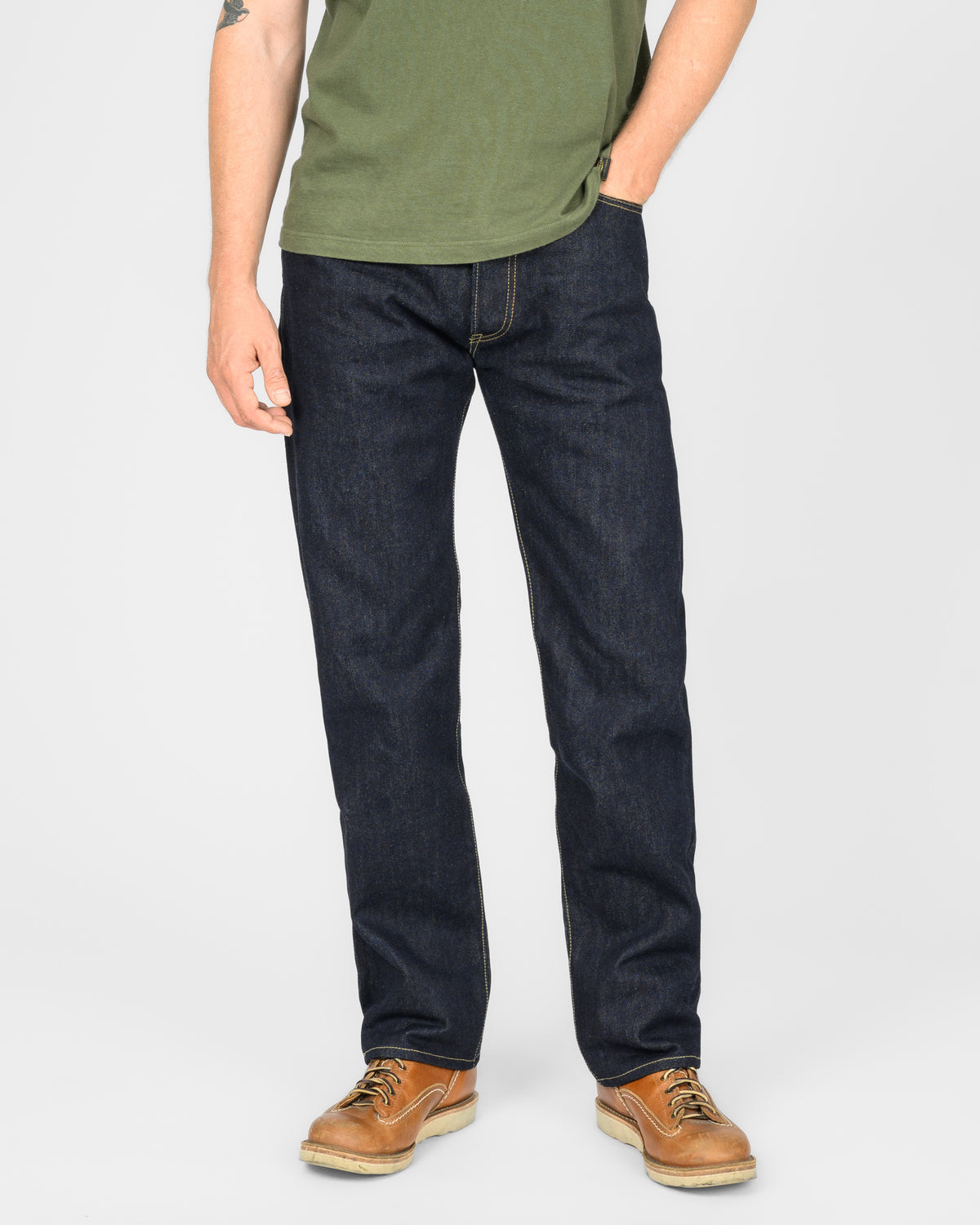 14oz Selvedge Denim "1955" Vintage Tapered Jeans - Indigo