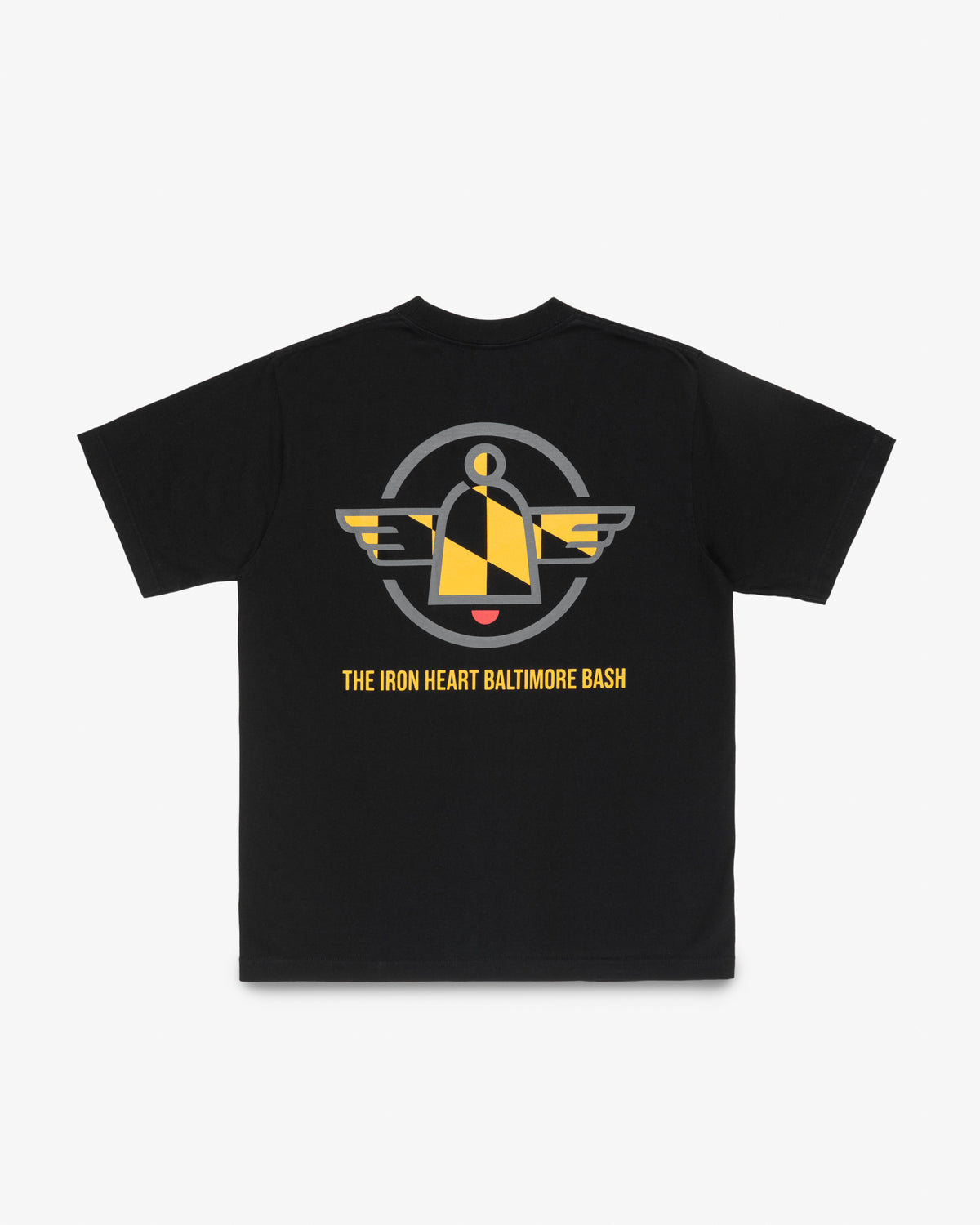 7.5oz Printed Loopwheel Crew Neck 'Baltimore Edition' T-Shirt - Black