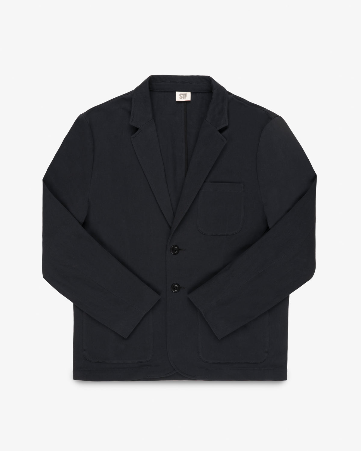 STF 8oz Organic Cotton Twill Blazer - Black