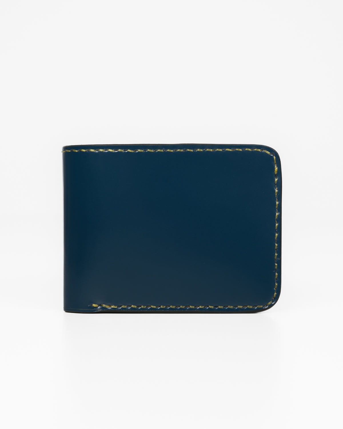 Slimline Small Shell Cordovan Wallet - Navy