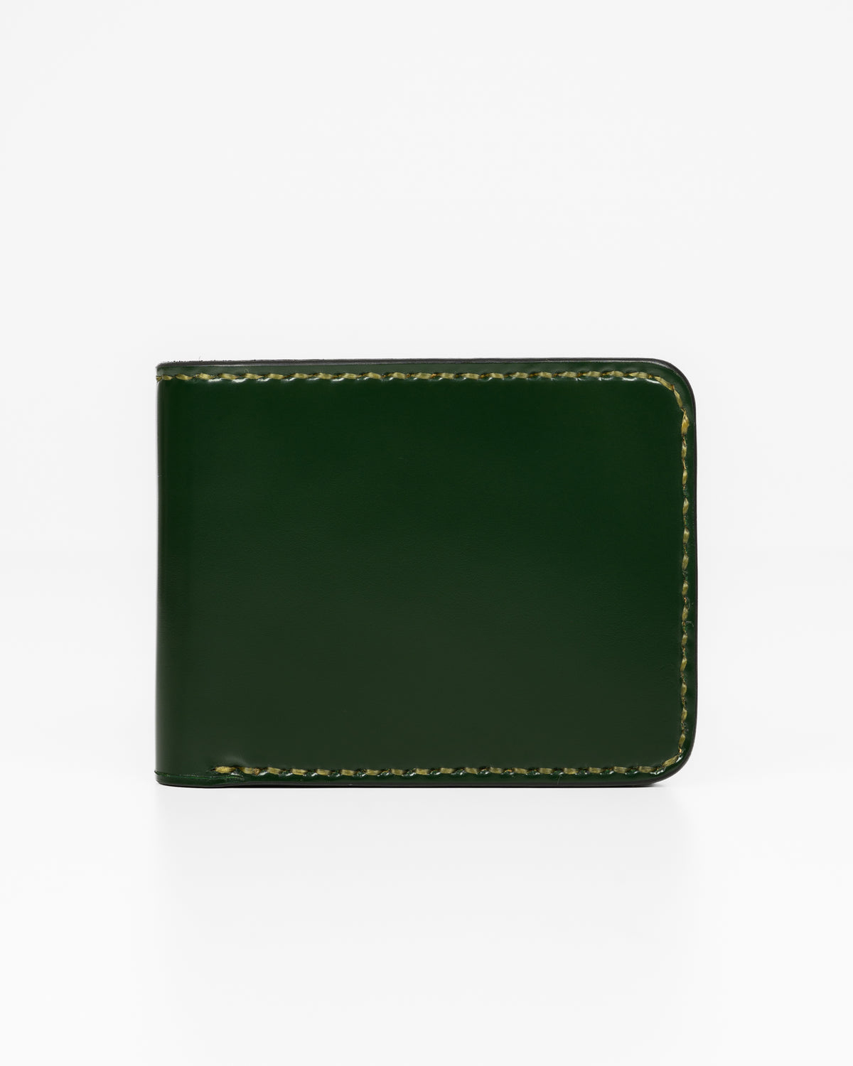 Slimline Small Shell Cordovan Wallet - Green