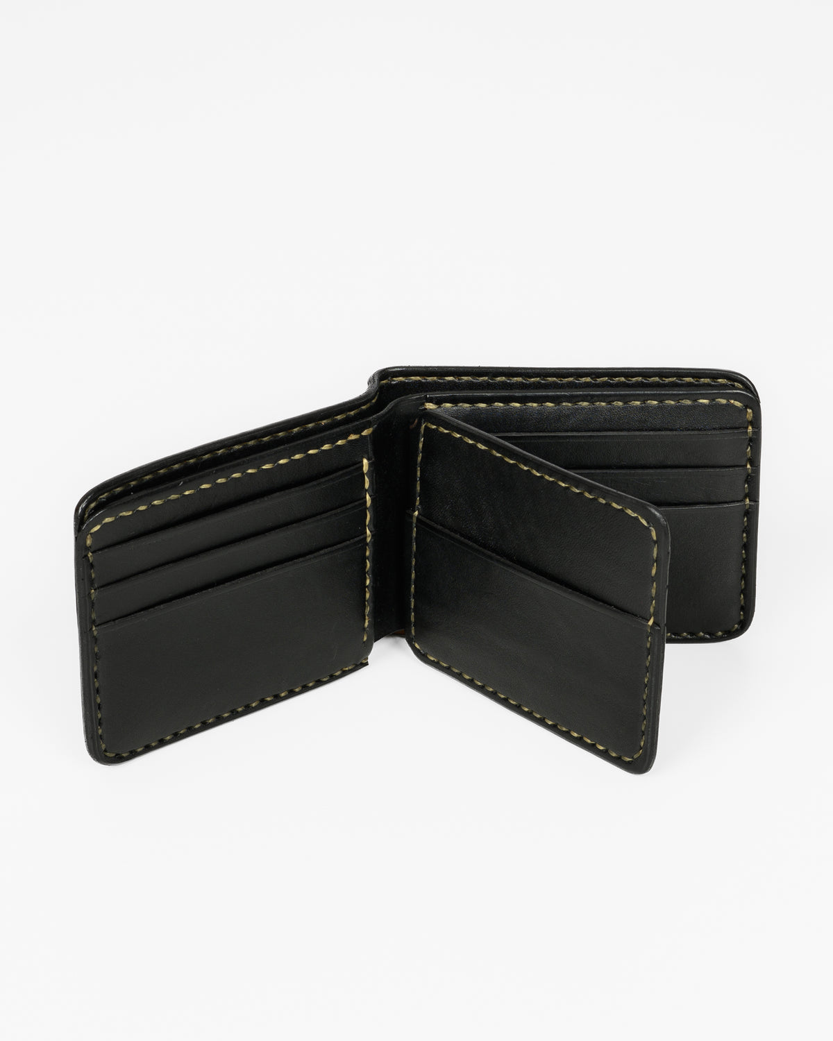 Slimline Small Shell Cordovan Wallet - Black