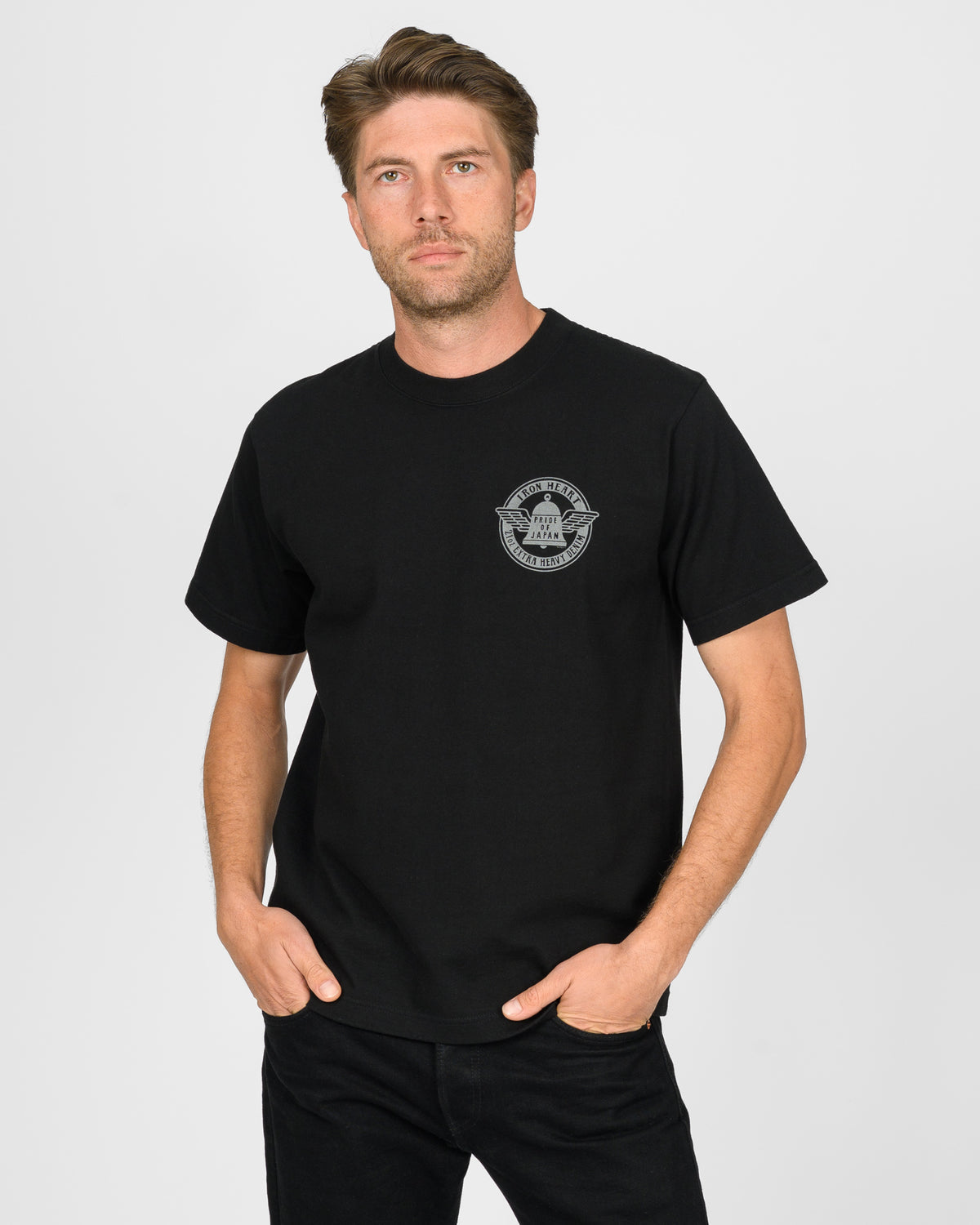 7.5oz Printed Loopwheel Crew Neck 'Baltimore Edition' T-Shirt - Black