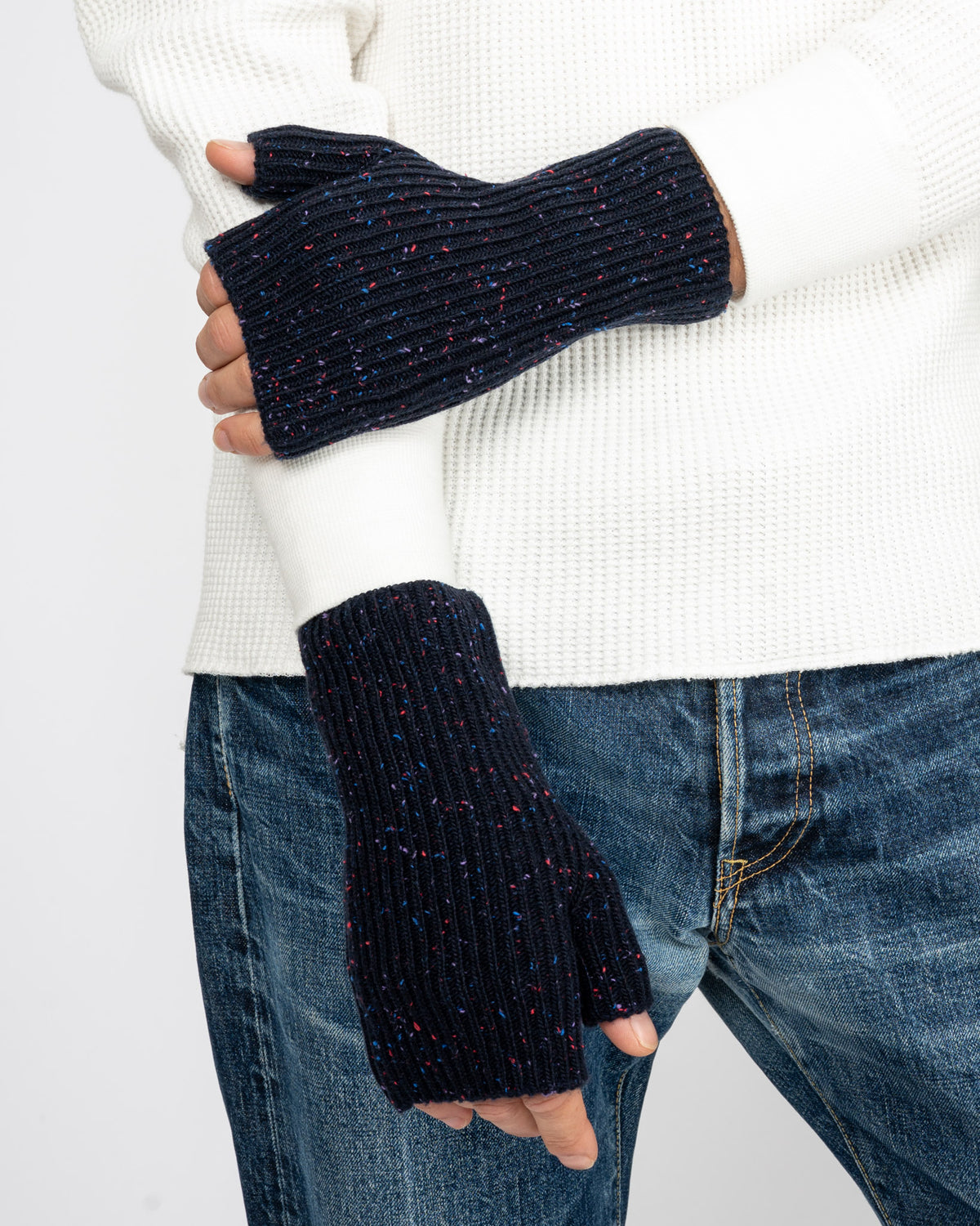 ROTOTO - Nep Wool Hand Warmers - Navy