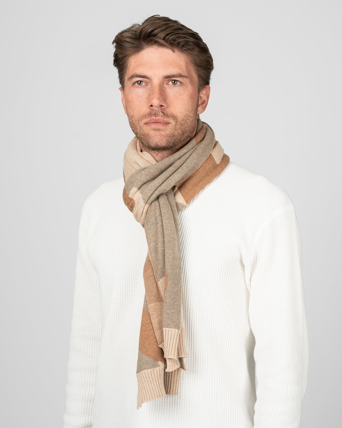 ROTOTO - Duck Camo Scarf - Beige