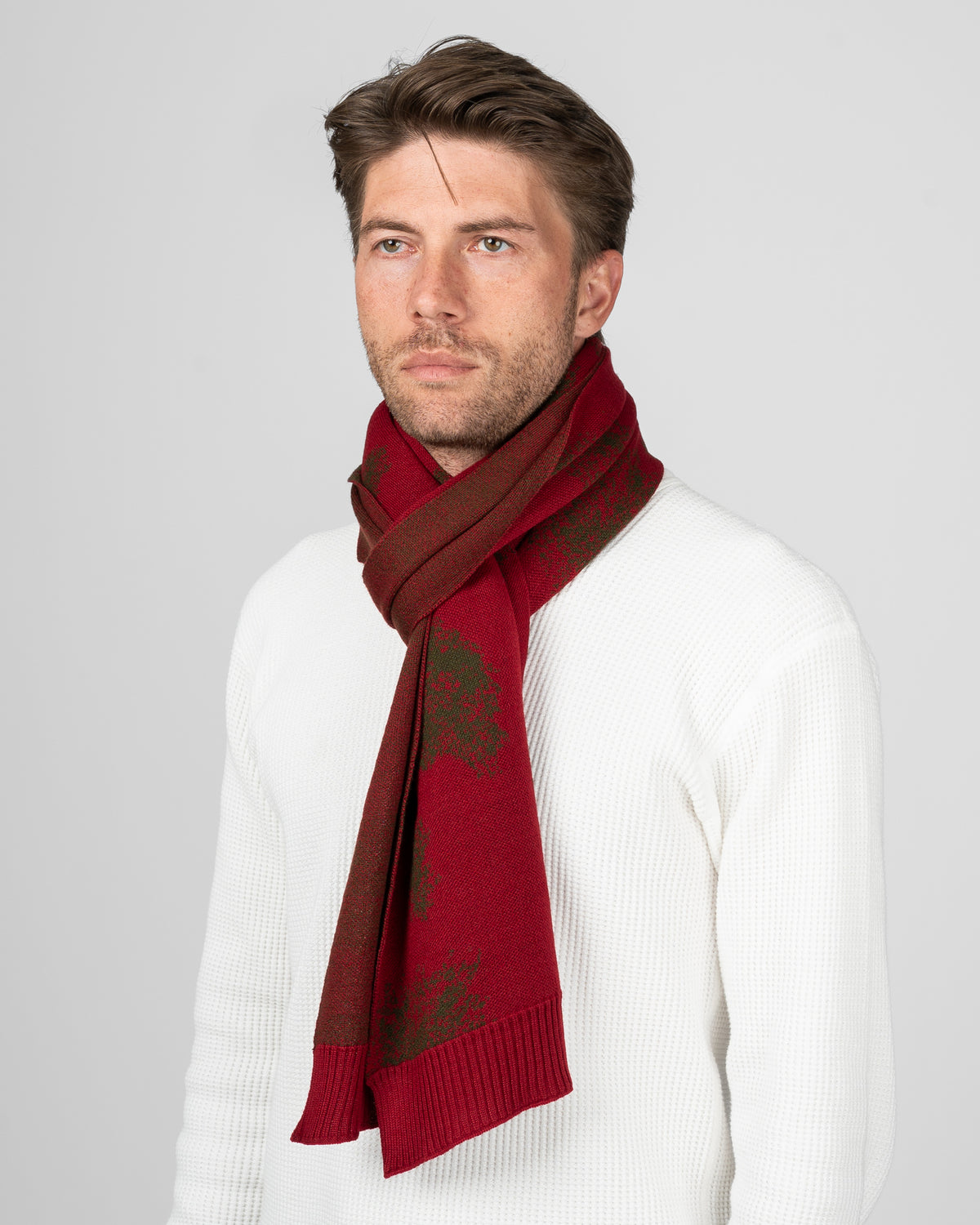 ROTOTO - Snow Camo Scarf - Red