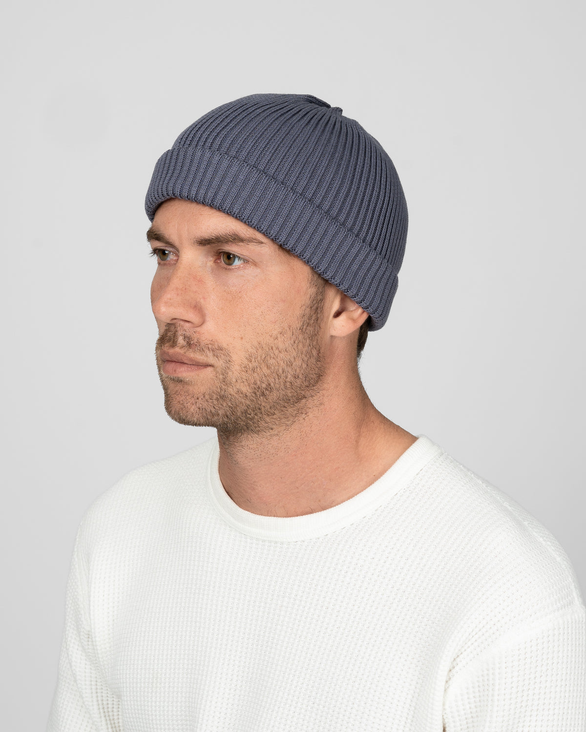 ROTOTO - Cotton Roll Up Hat - Faded Blue