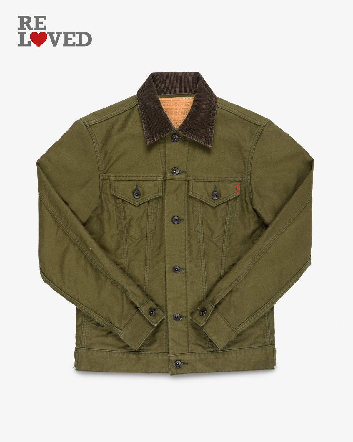 12oz Whipcord Modified Type III Jacket - Olive Drab Green (IH-526-ODG) Size Medium