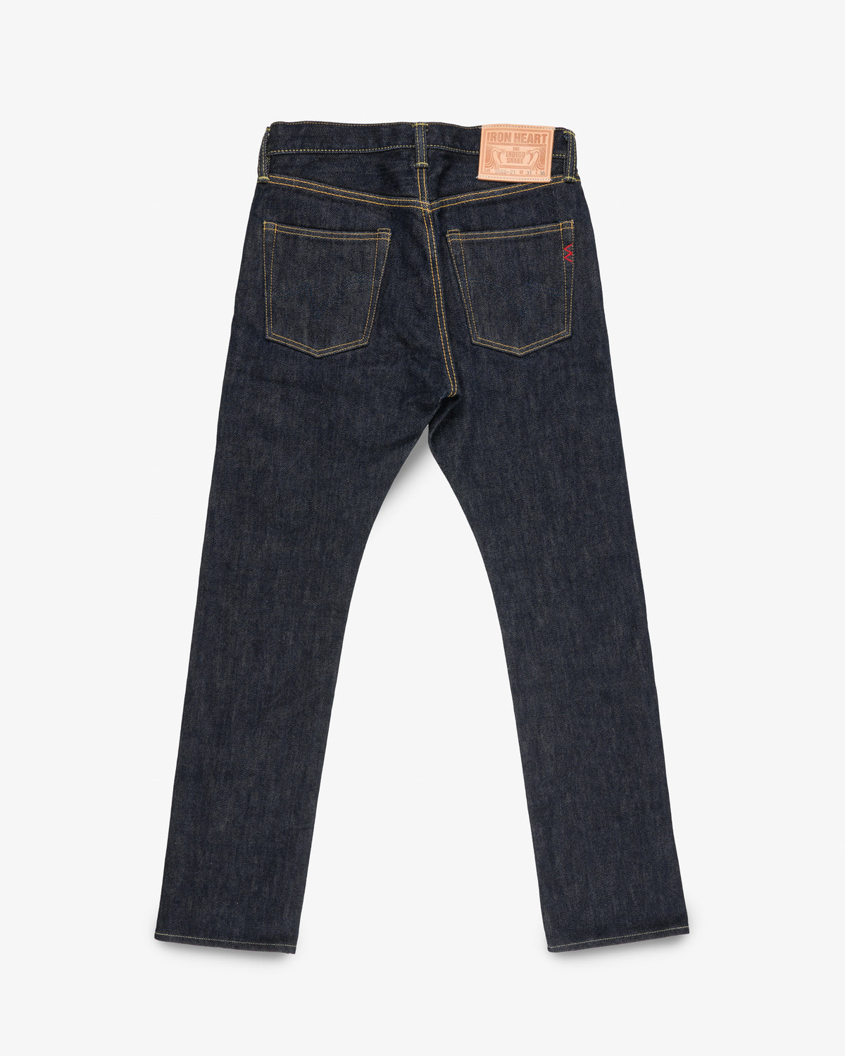 21oz Selvedge Denim Slim Cut Jeans - Indigo (IH-555s-21) Tag 31, Hemmed 31.0"