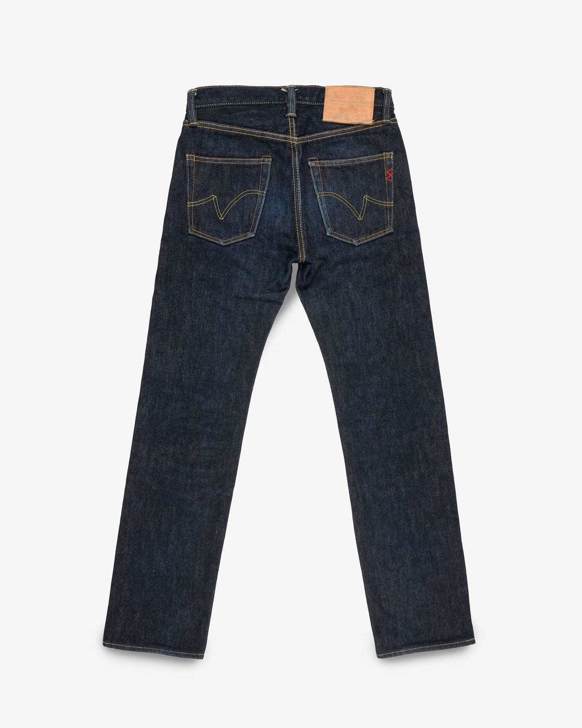 21oz Selvedge Denim Slim Straight Cut Jeans - Indigo (IH-666S-21) Tag 29, Hemmed to 30.2"