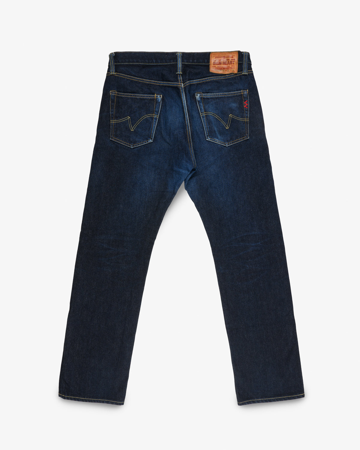 14oz Broken Twill Selvedge Denim Slim Straight Cut Jeans - Indigo (IH-666SBR-14) Tag 35, Hemmed 32.0"