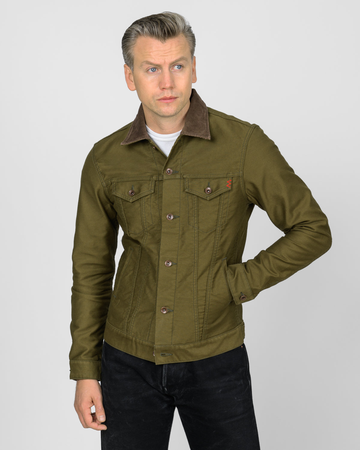 12oz Whipcord Modified Type III Jacket - Olive Drab Green