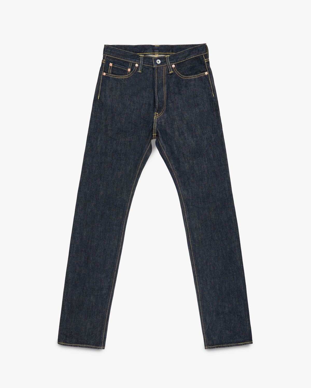 21oz Selvedge Denim Relaxed Tapered Cut Jeans - Indigo