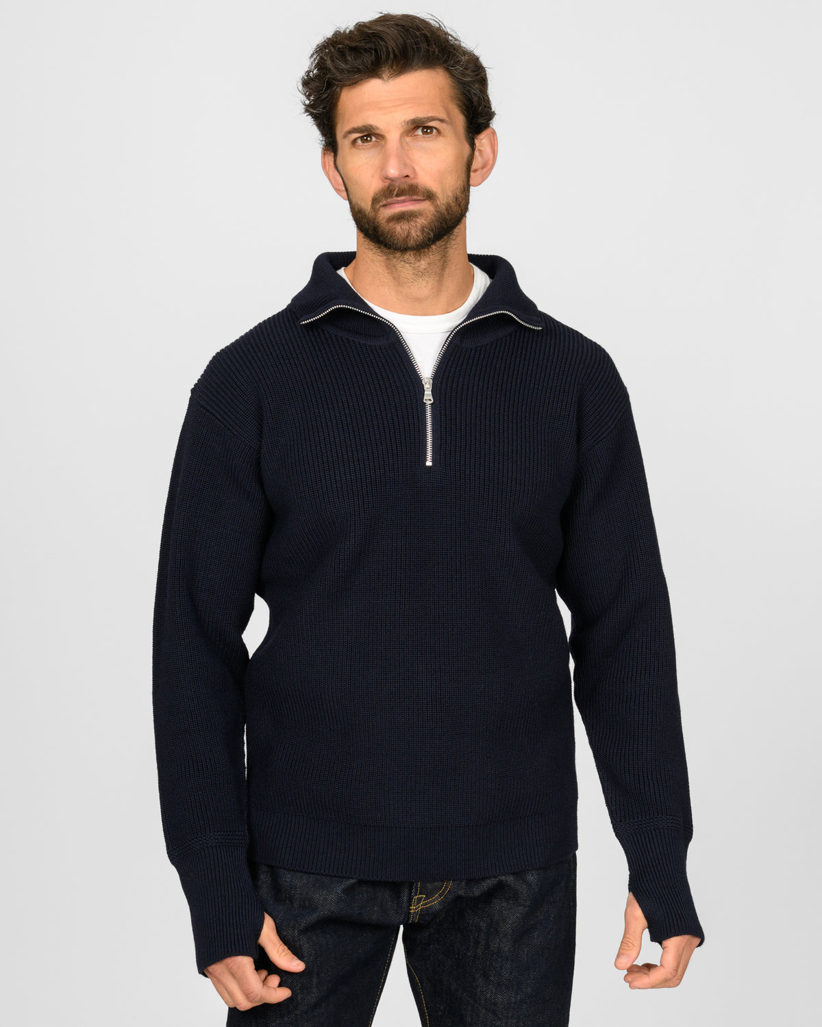 Andersen-Andersen - Sailor Half Zip - Navy Blue
