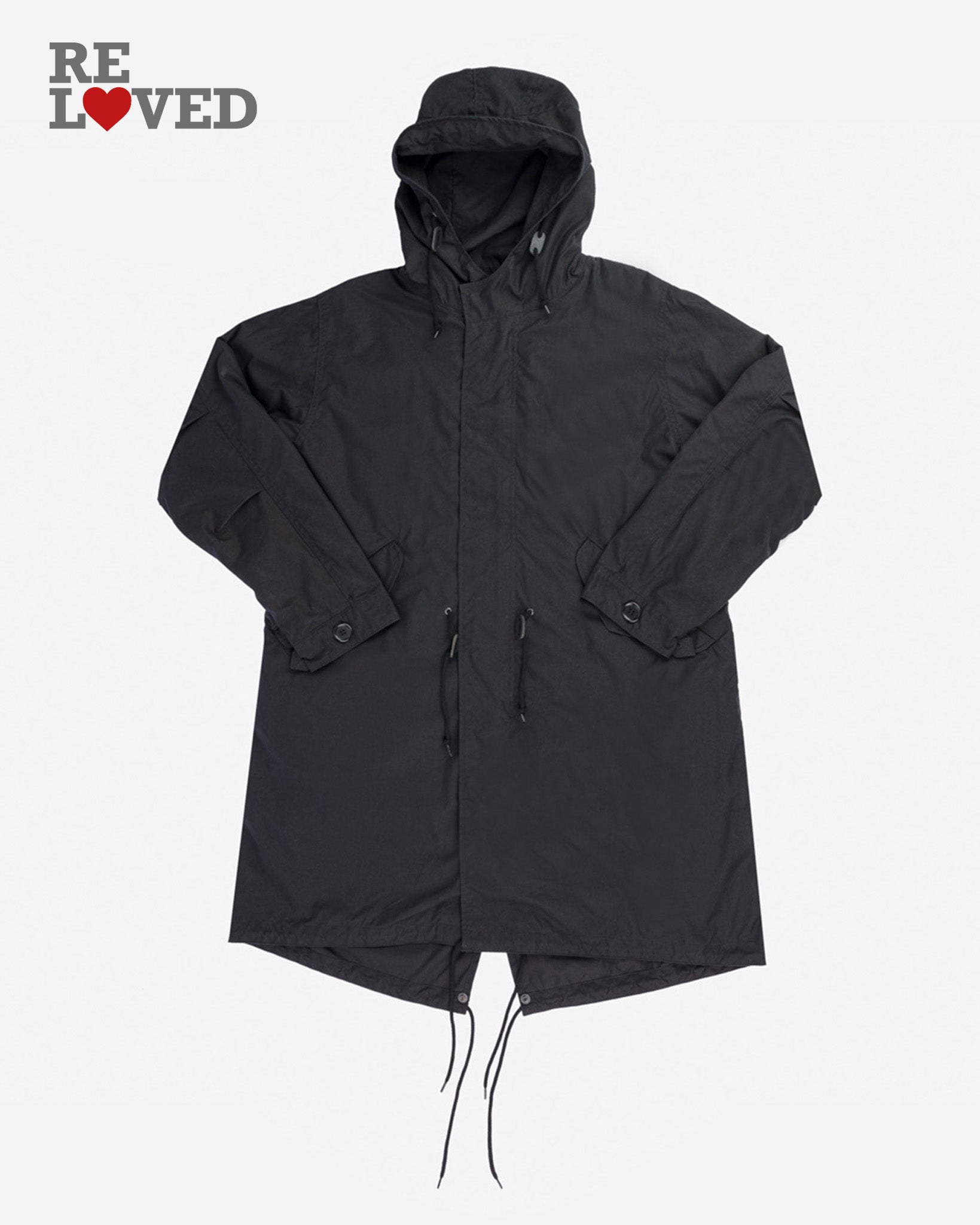 5oz Quilted Lining M-51 Type Field Coat - Black (IHM-38-BLK) Size Large