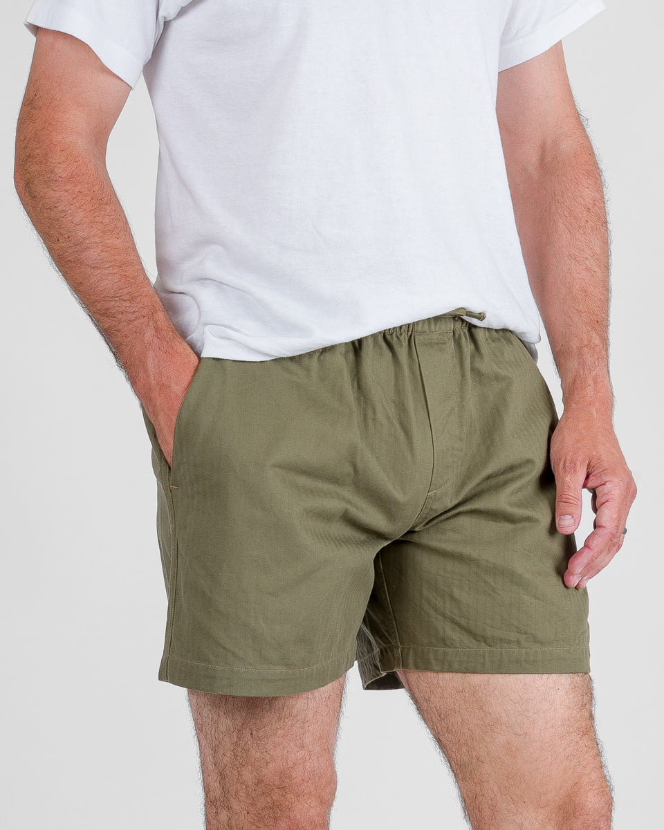 Papa Nui Atoll Beach Trunks - Olive