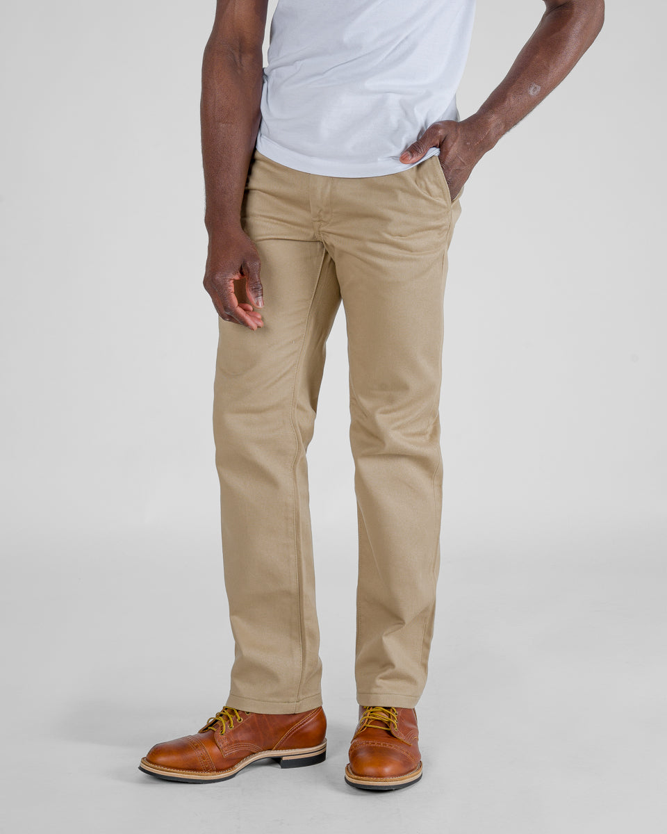 Iron Heart 12oz Heavy Cotton Regular Fit Chinos - Khaki
