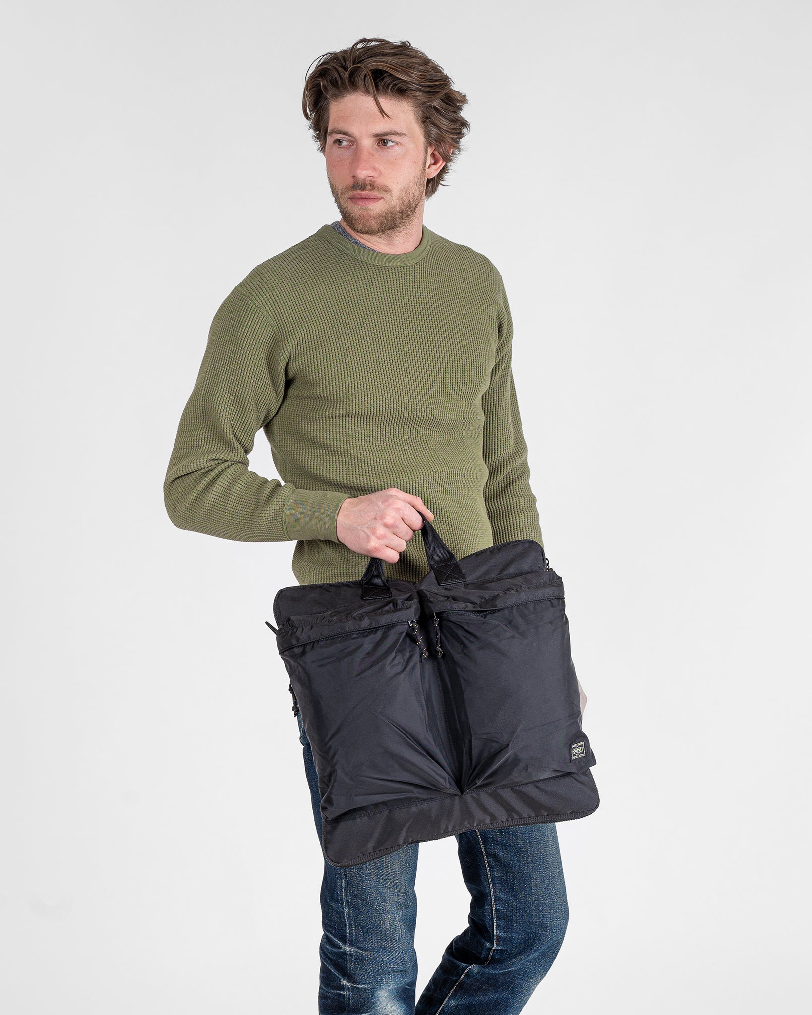 Porter - Yoshida & Co. - Force 2Way Helmet Bag (S) - Black – Iron