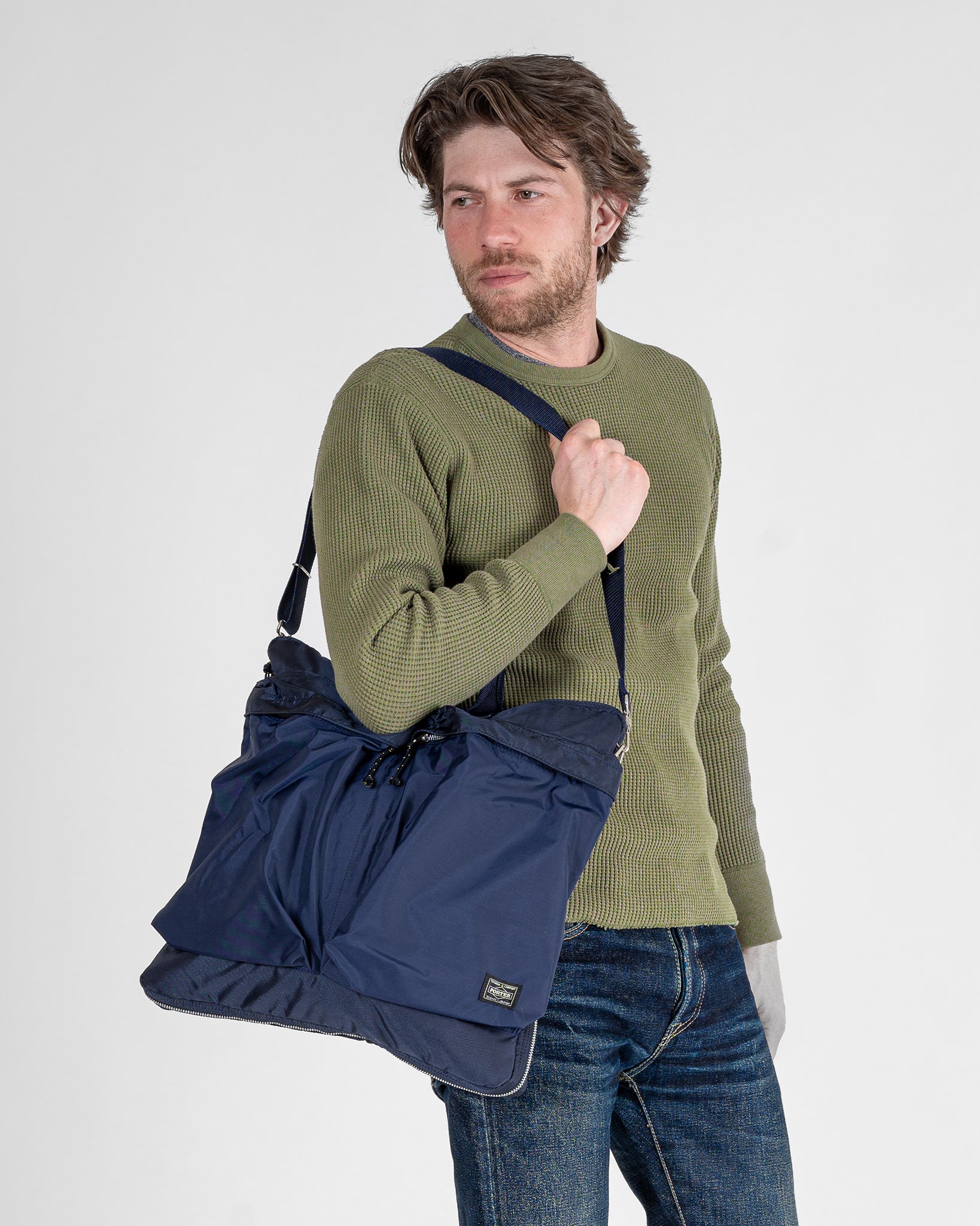 Porter - Yoshida & Co. - Force 2Way Helmet Bag (S) - Navy Blue