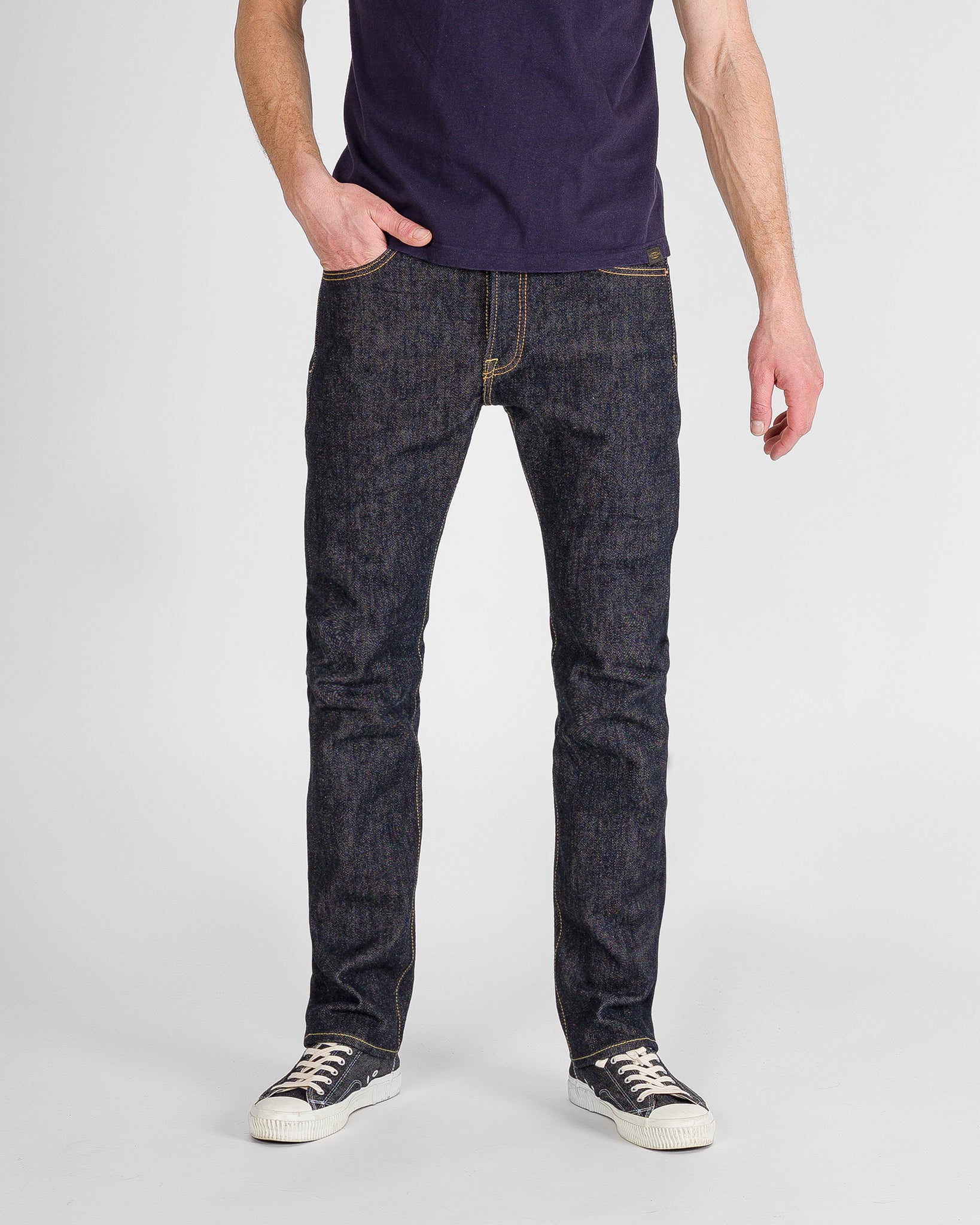 21oz Shinayaka Selvedge Denim Slim Cut Jeans - Indigo
