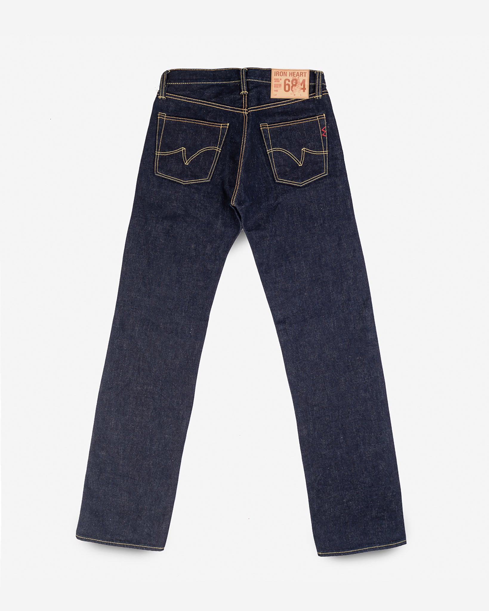 18oz Vintage Selvedge Denim Relaxed Straight Cut Jeans - Indigo