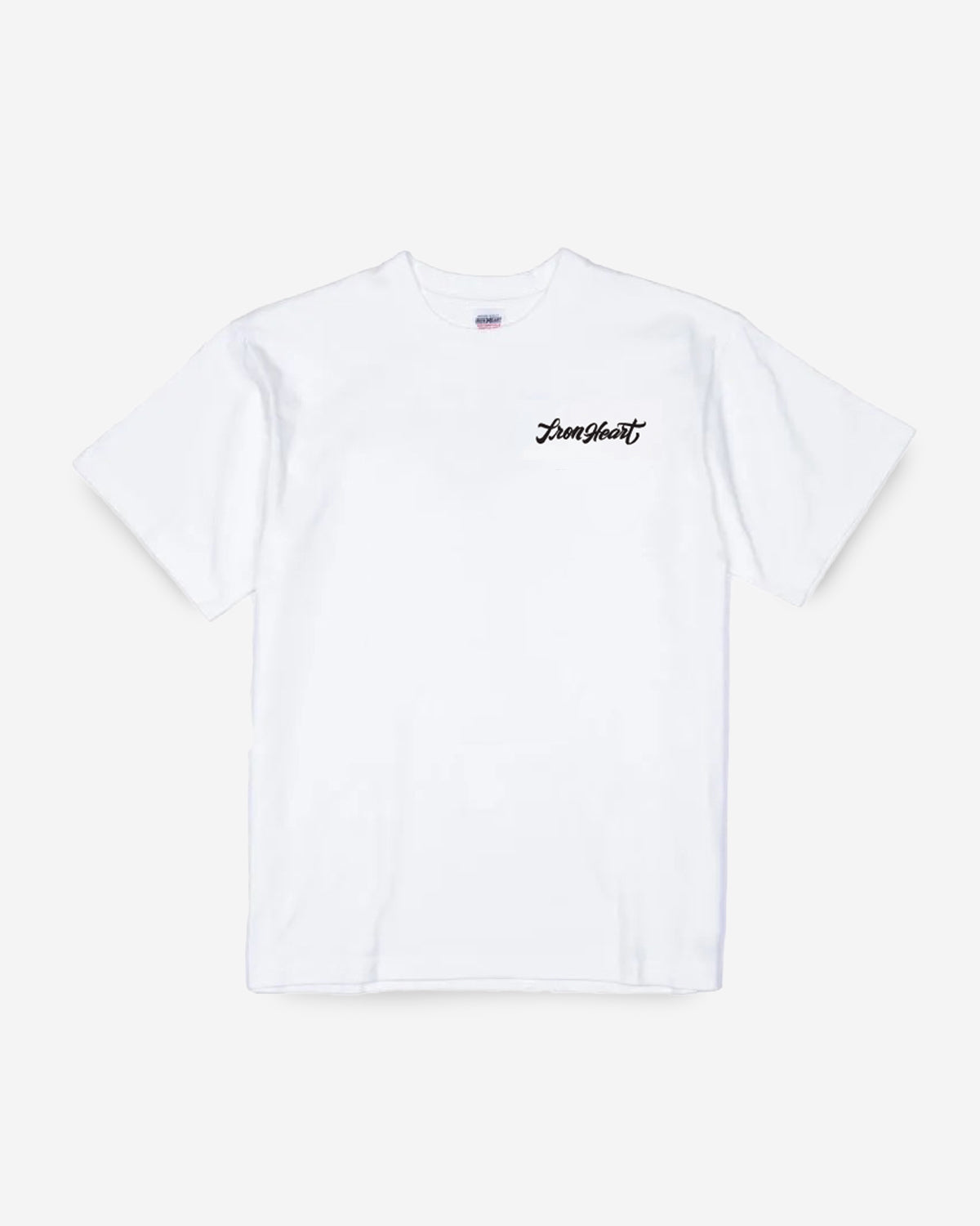 7.5oz Printed Loopwheel Crew Neck T-Shirt - White