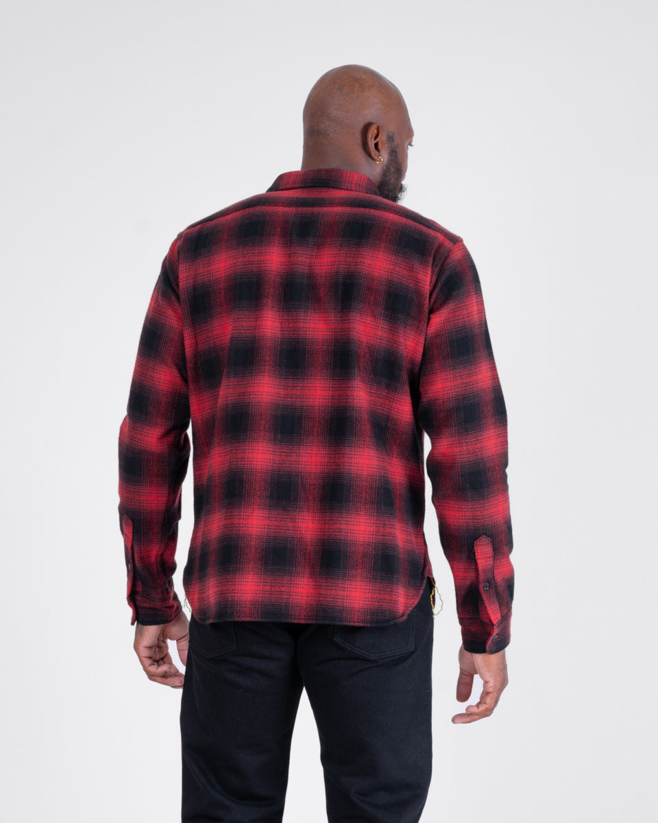Iron Heart Japanese Ultra Heavy Flannel Ombré Check Work Shirt