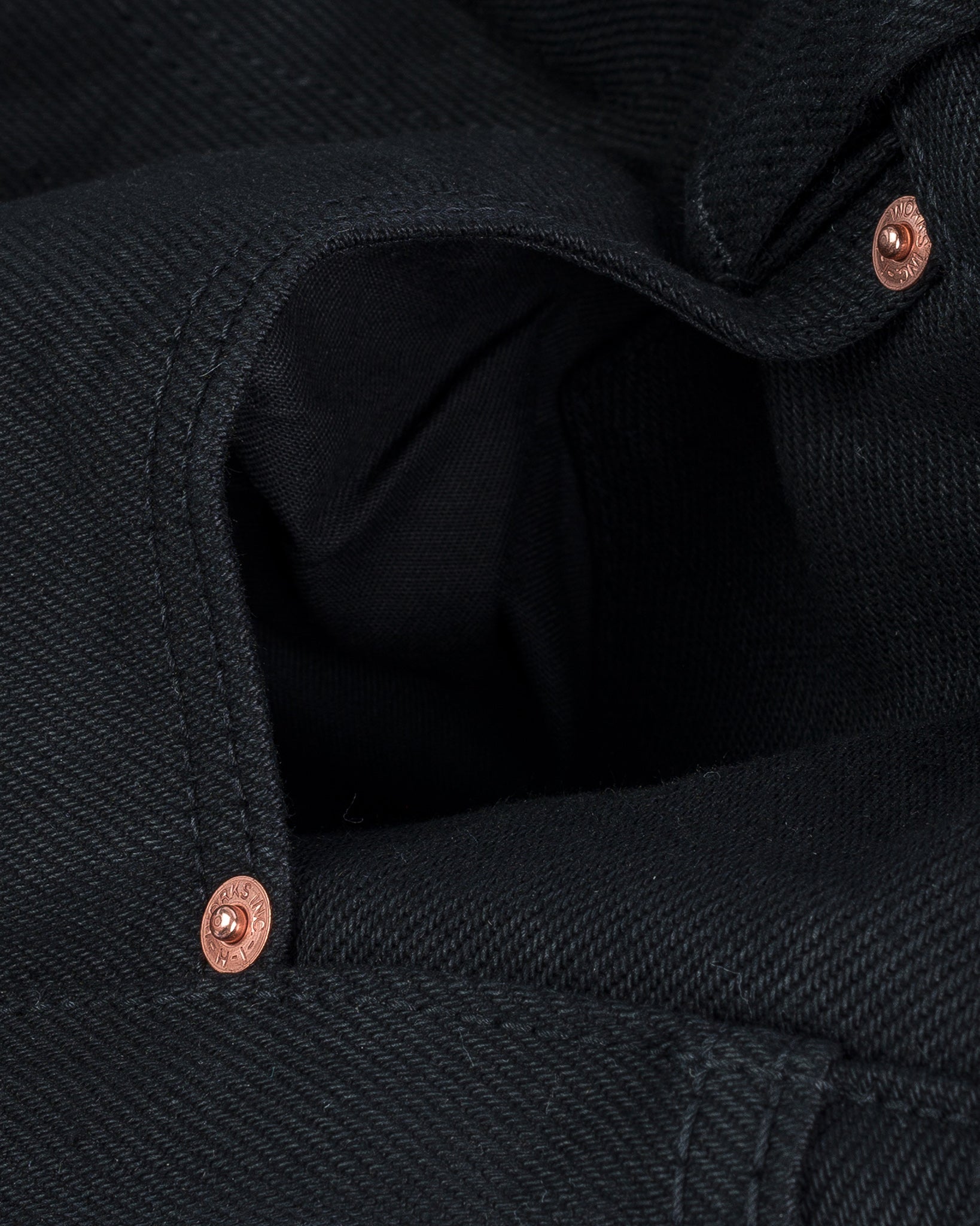 21oz Selvedge Denim Slim Cut Jeans - Superblack Non-Fade – Iron Heart