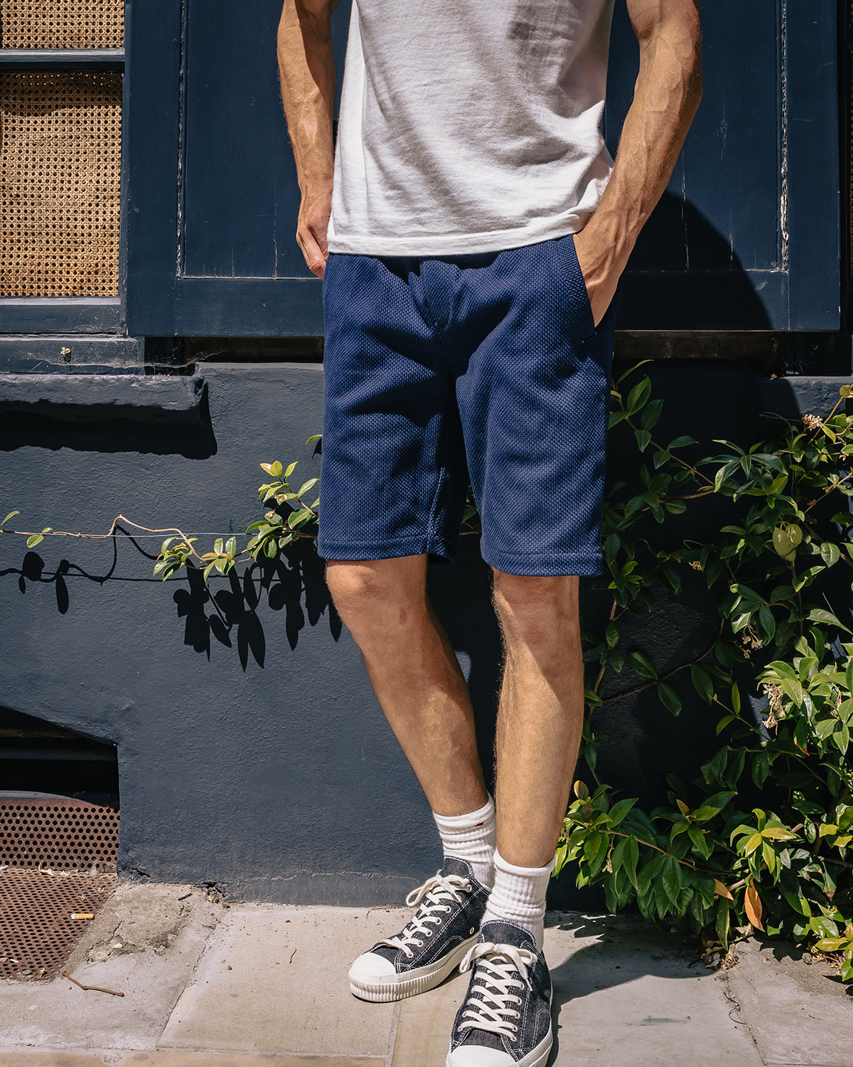 STF 9oz Japanese Sashiko Shorts - Indigo