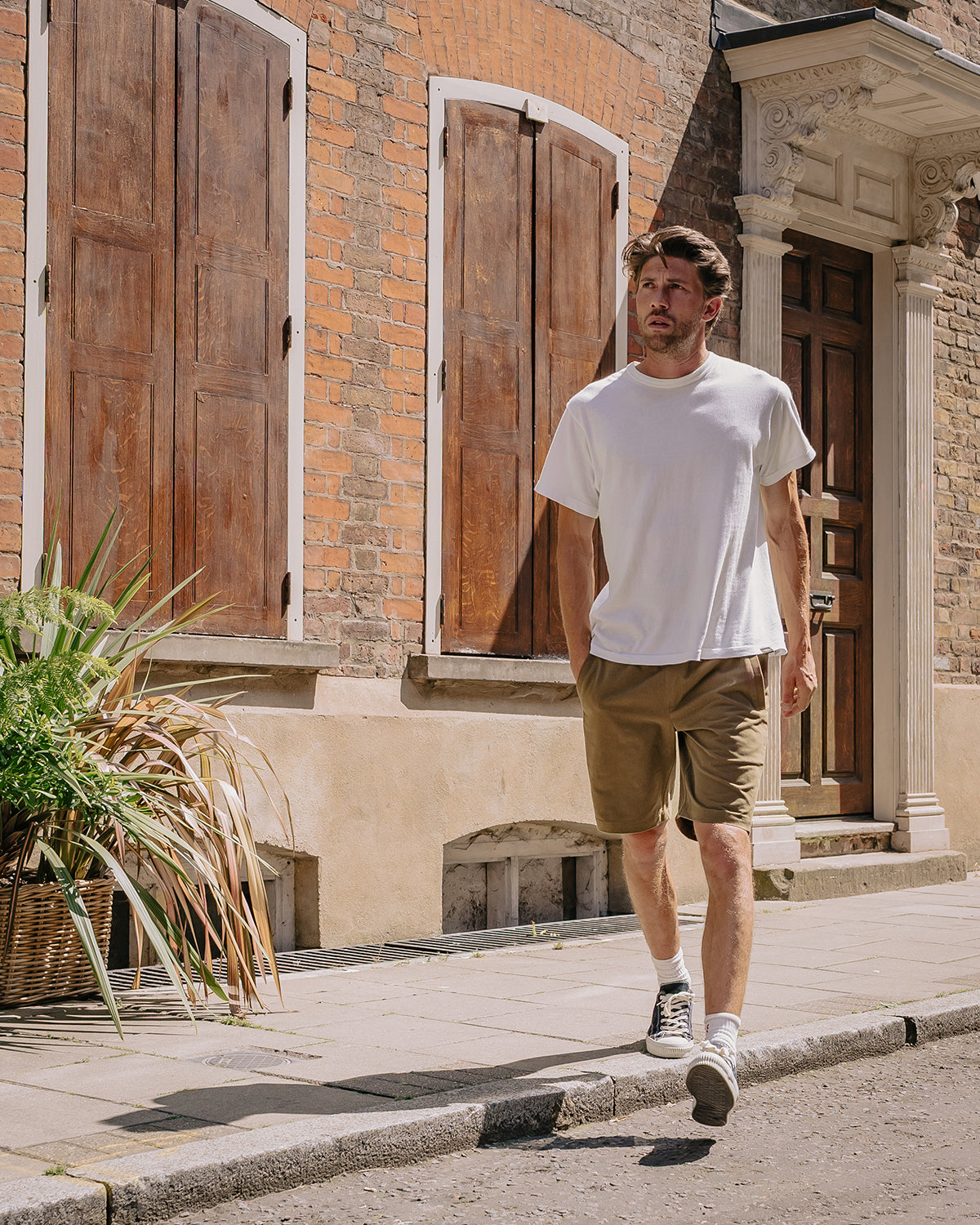 STF 8oz Organic Sanded Twill Shorts - Tan