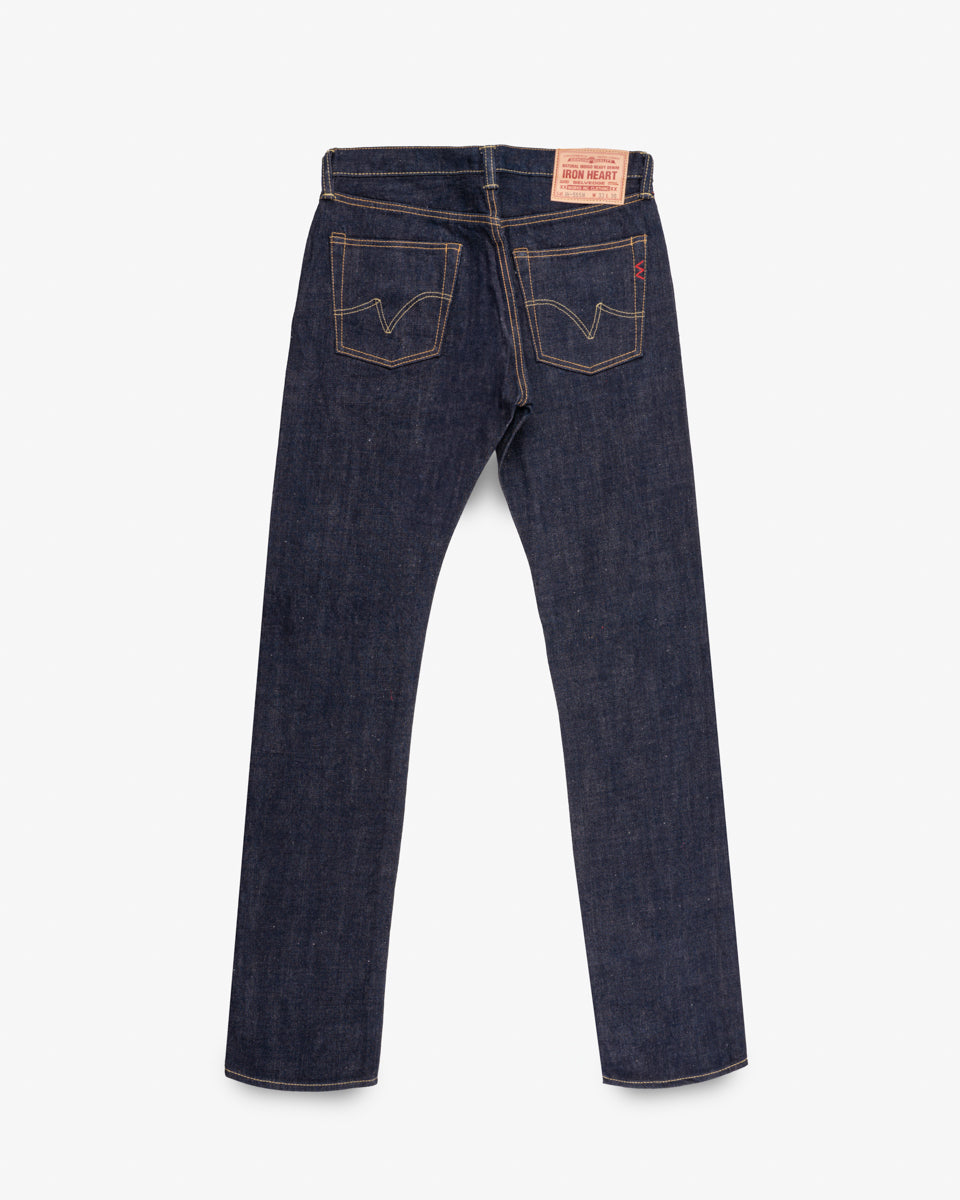 Iron Heart 17oz Selvedge Denim Slim Jeans Natural Indigo Organic