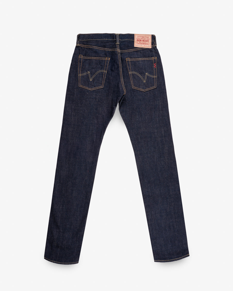 17oz Selvedge Denim Slim Tapered Cut Jeans Natural Indigo