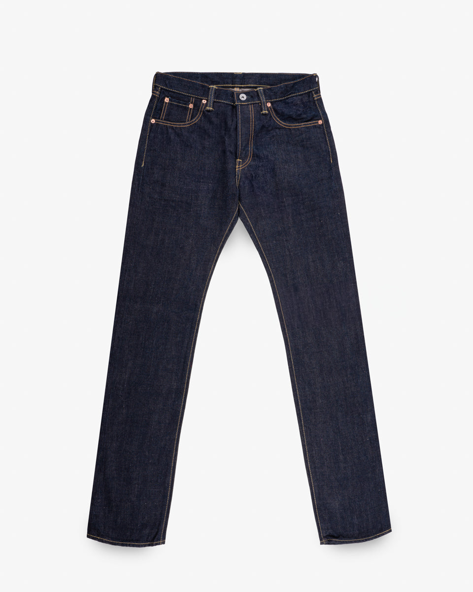17oz Selvedge Denim Slim Tapered Cut Jeans - Natural Indigo