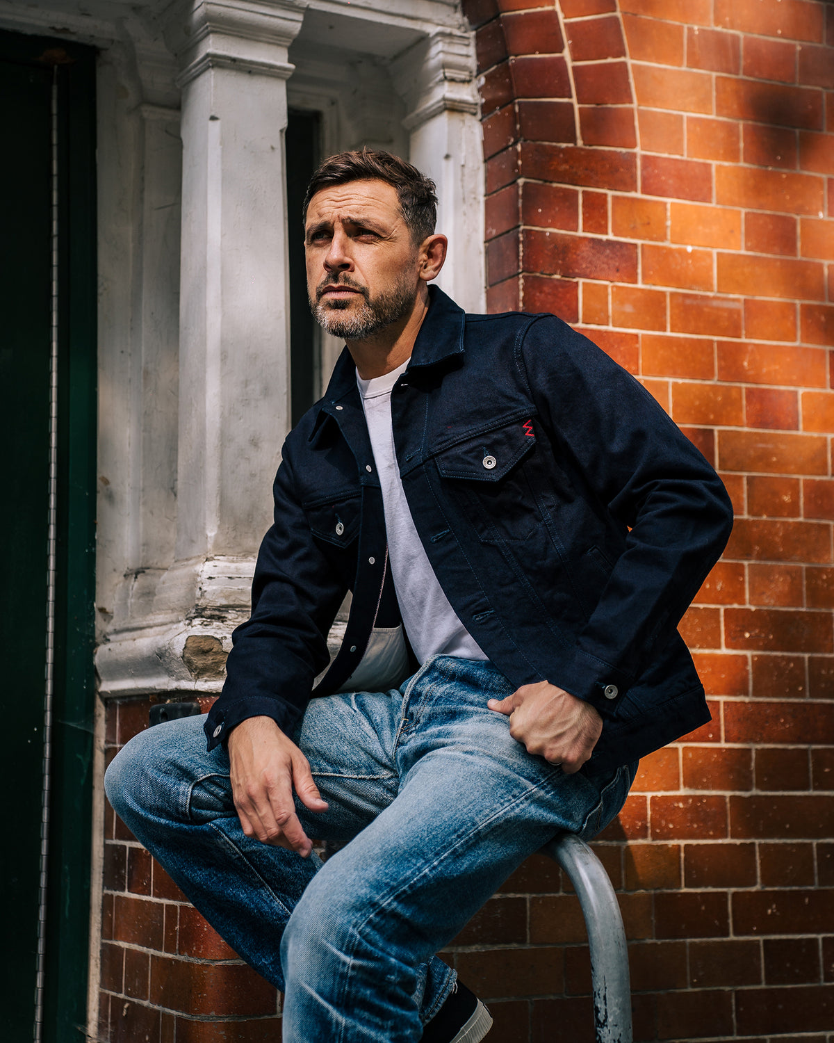 14oz Iron Heart Indigo/Black Japanese Selvedge Denim Modified Type 