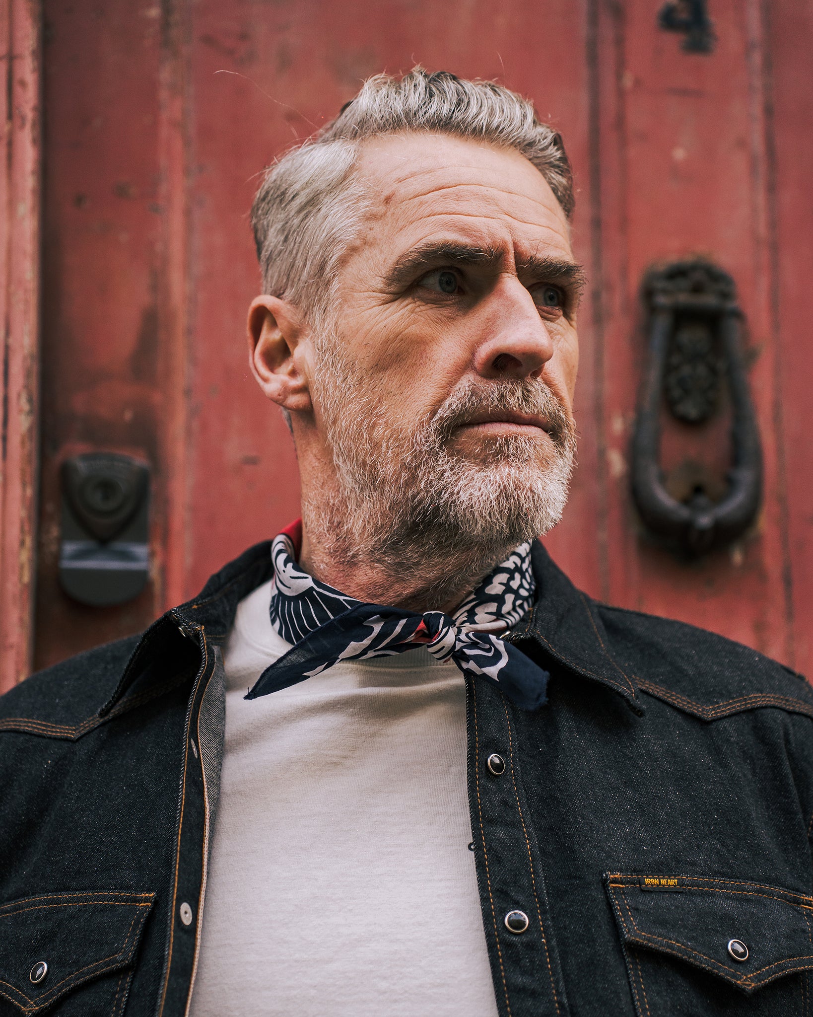 Felix Green Organic Cotton "Hera and Juno II" Bandana - Navy