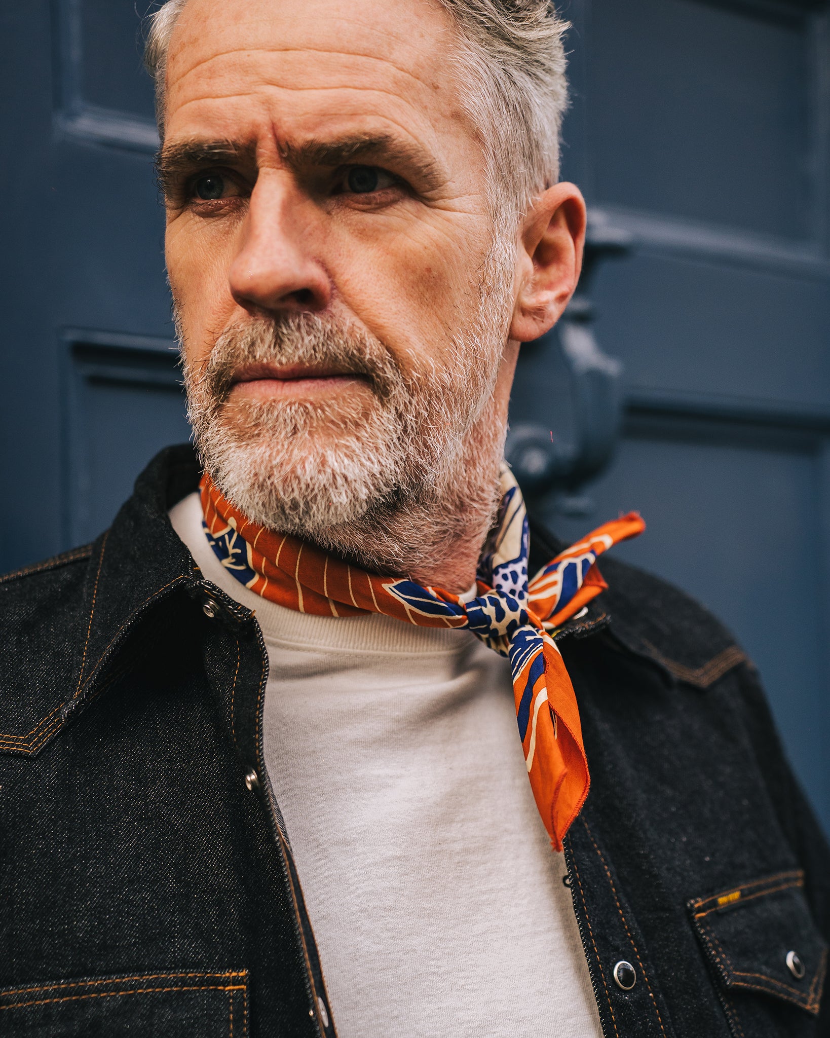 Felix Green Organic Cotton "Ochre Oasis" Bandana - Orange